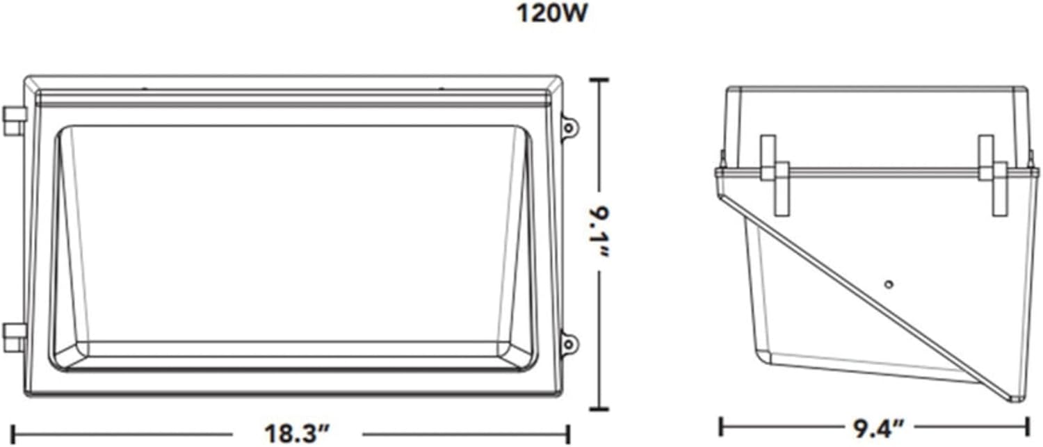 KastLite LED Wallpack Exterior Wall Light with Photocell