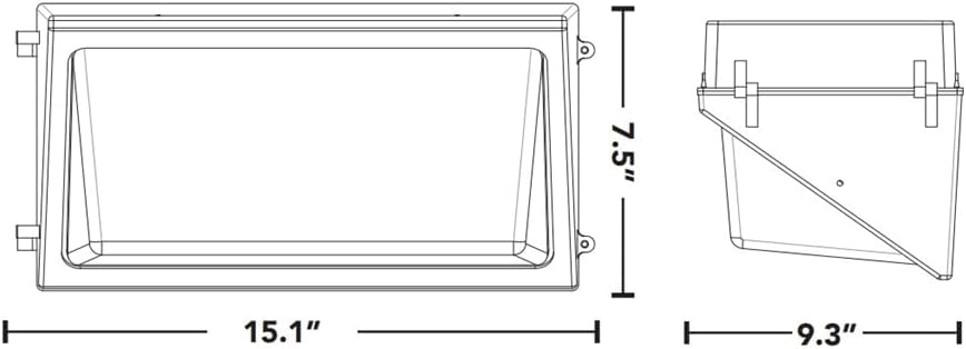 KastLite LED Wallpack Exterior Wall Light with Photocell