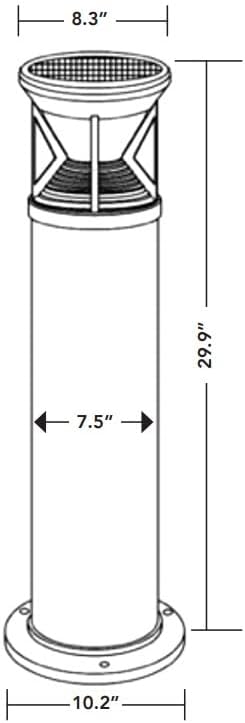 KastLite Solar LED Bollard Light