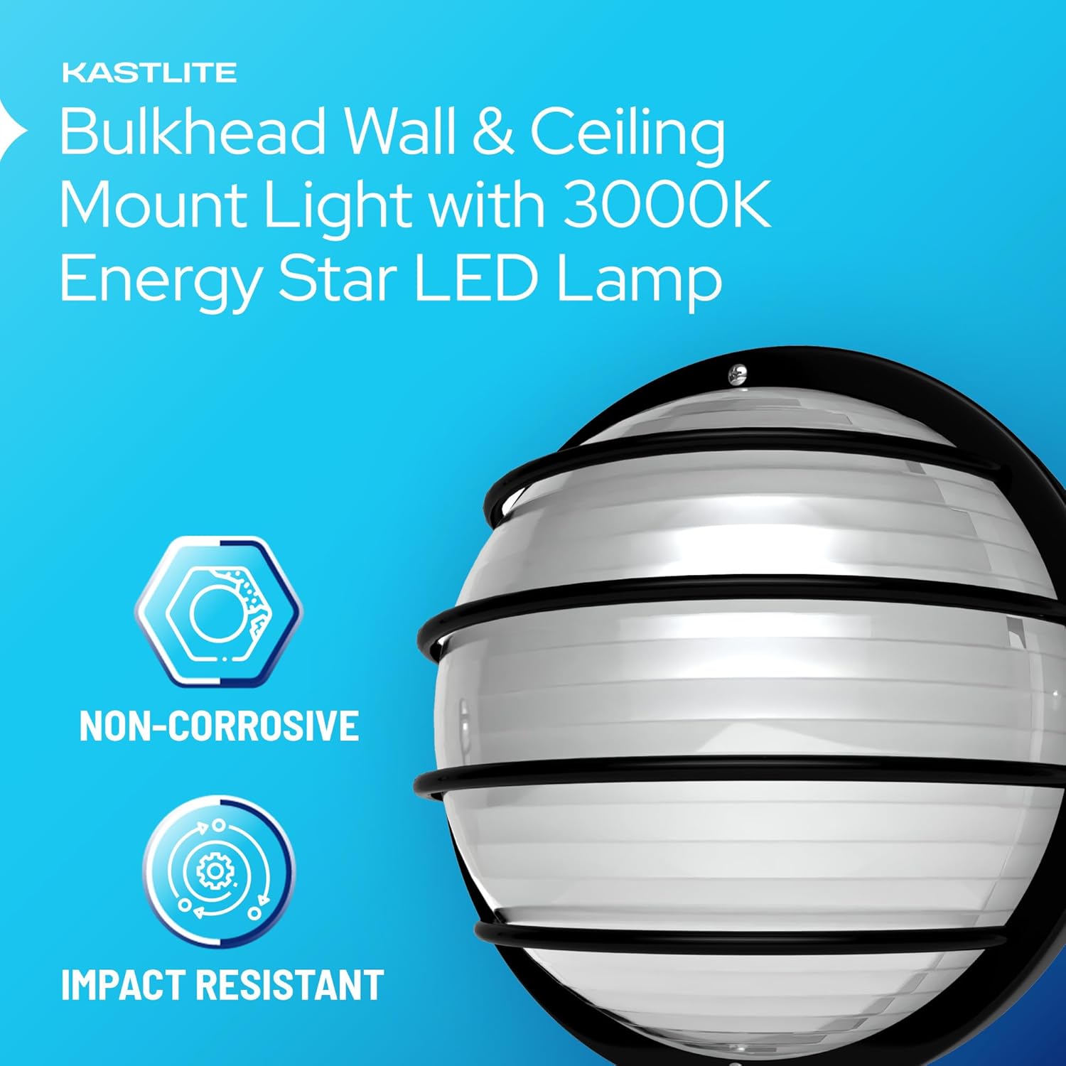 Round Nautical Outdoor LED Bulkhead Light Fixture