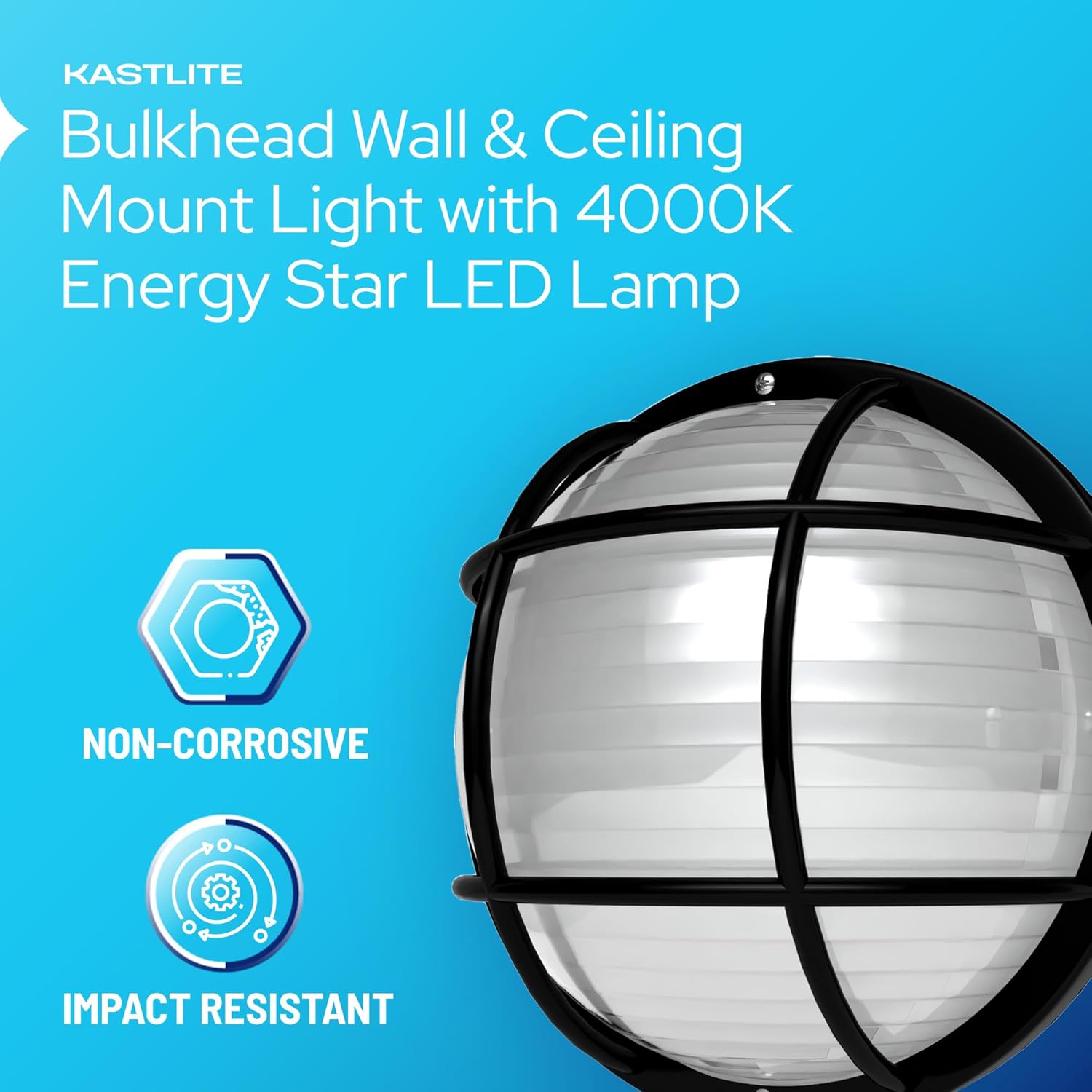Round Nautical Outdoor LED Bulkhead Light Fixture