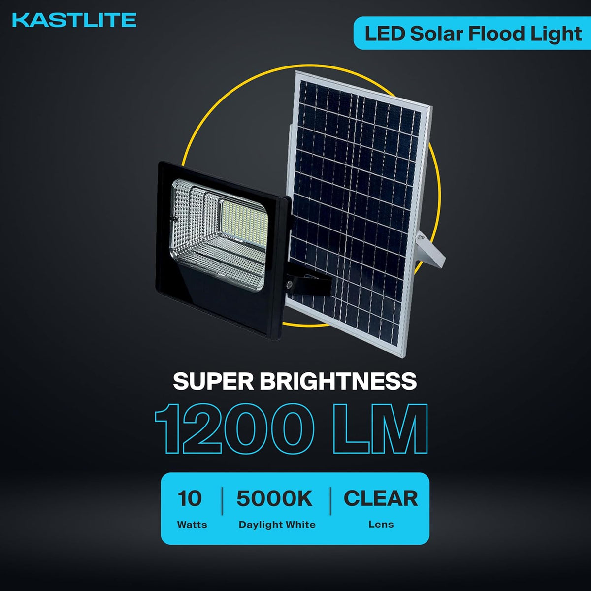 5-10W LED Dusk to Dawn Solar Flood Light additional angle view