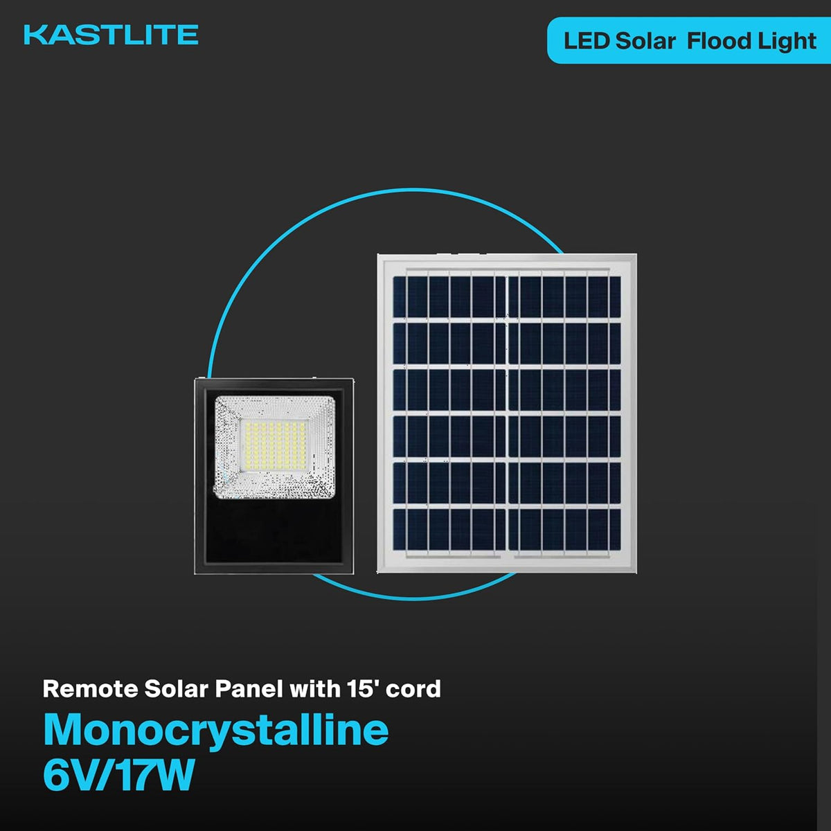 5-10W LED Dusk to Dawn Solar Flood Light additional angle view