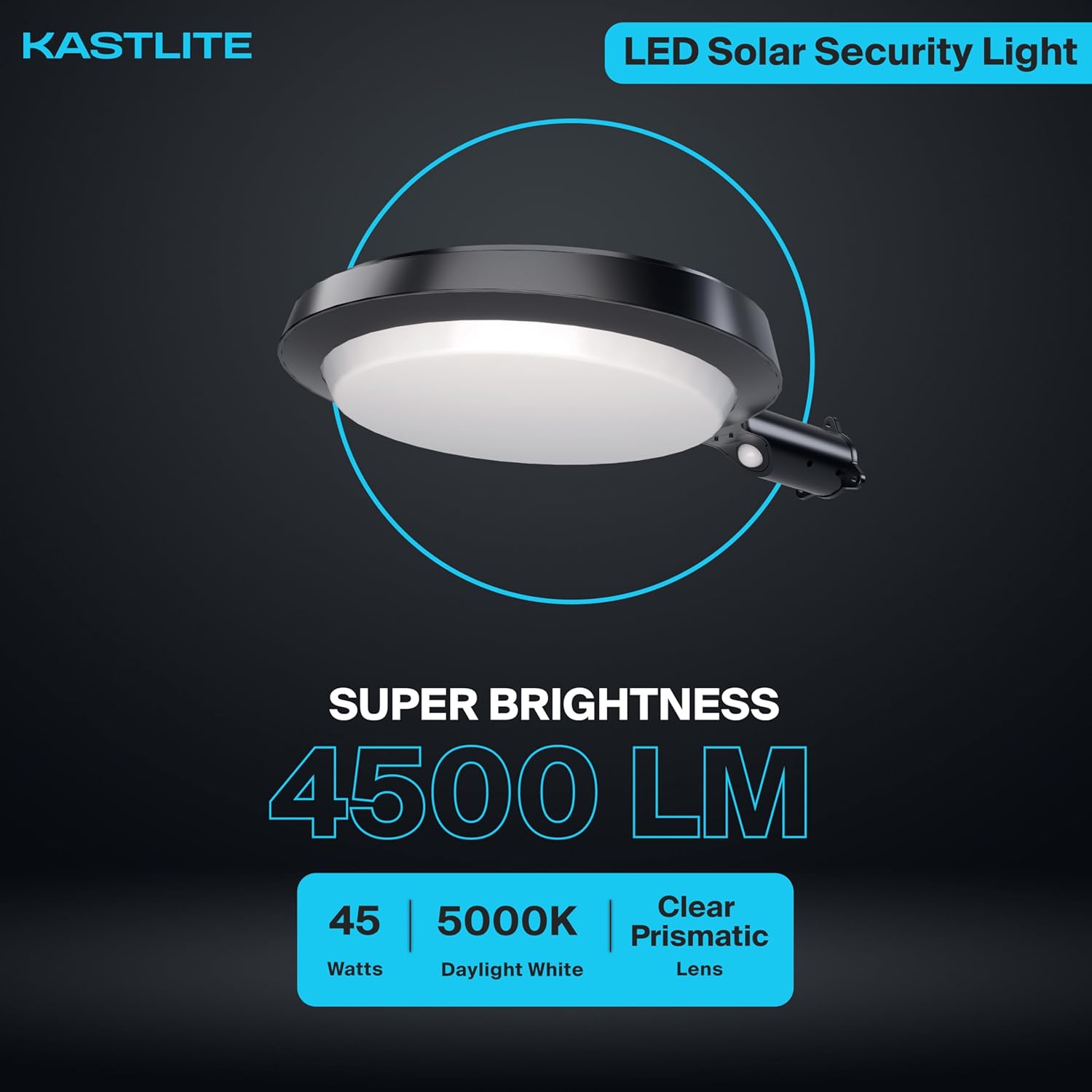 Solar Powered Dusk to Dawn LED Parking Lot Light with Motion Sensor