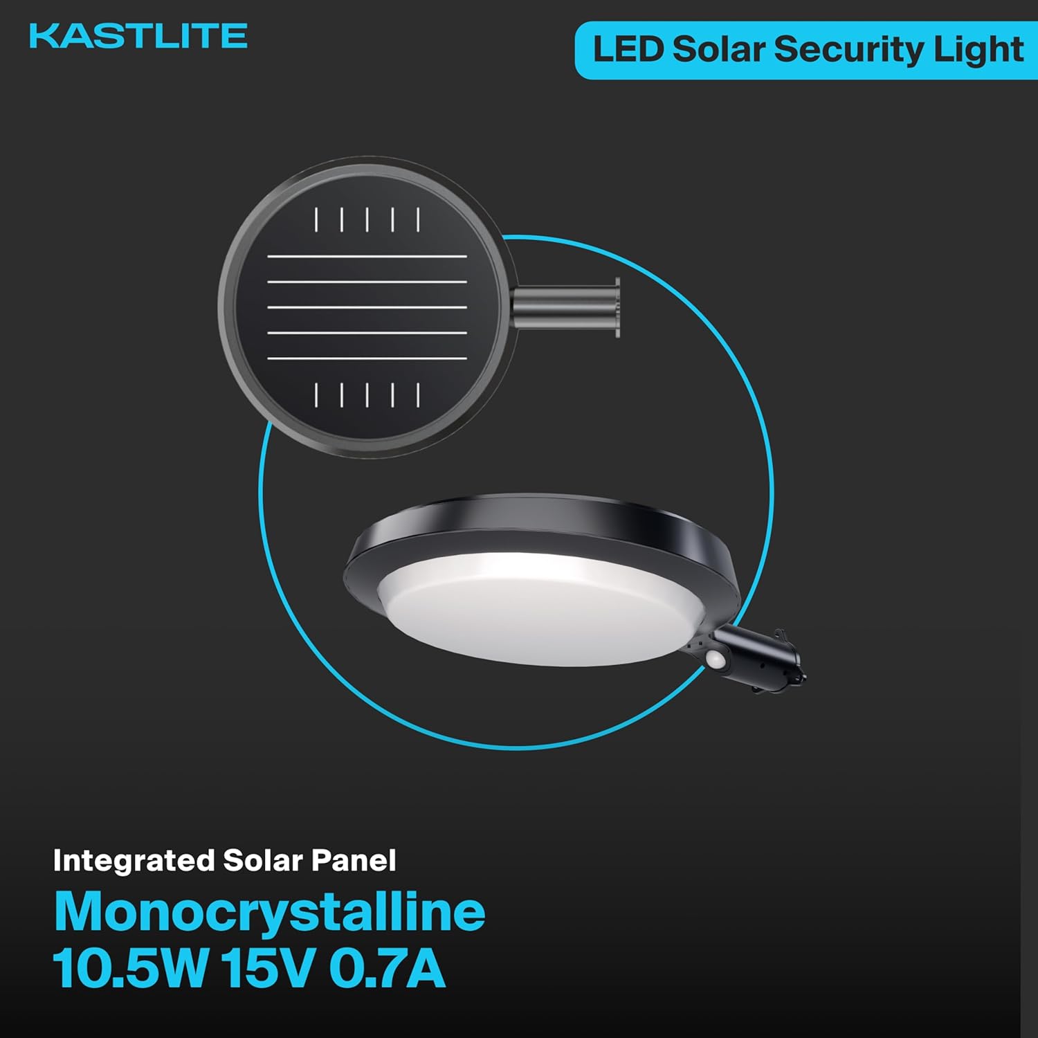 Solar Powered Dusk to Dawn LED Parking Lot Light with Motion Sensor