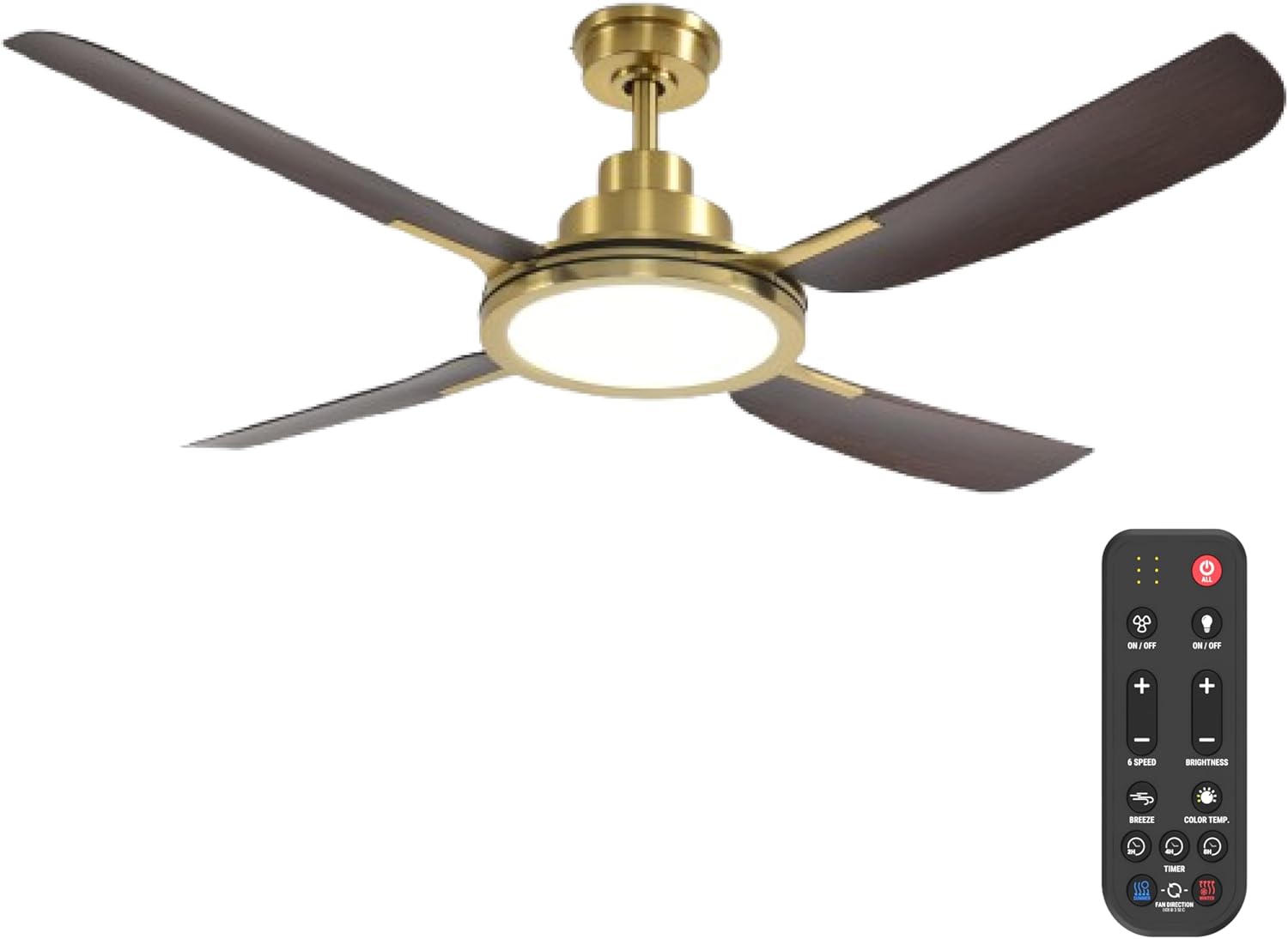 KastLite 56-Inch Smart Ceiling Fan with Light | 6-CCT LED