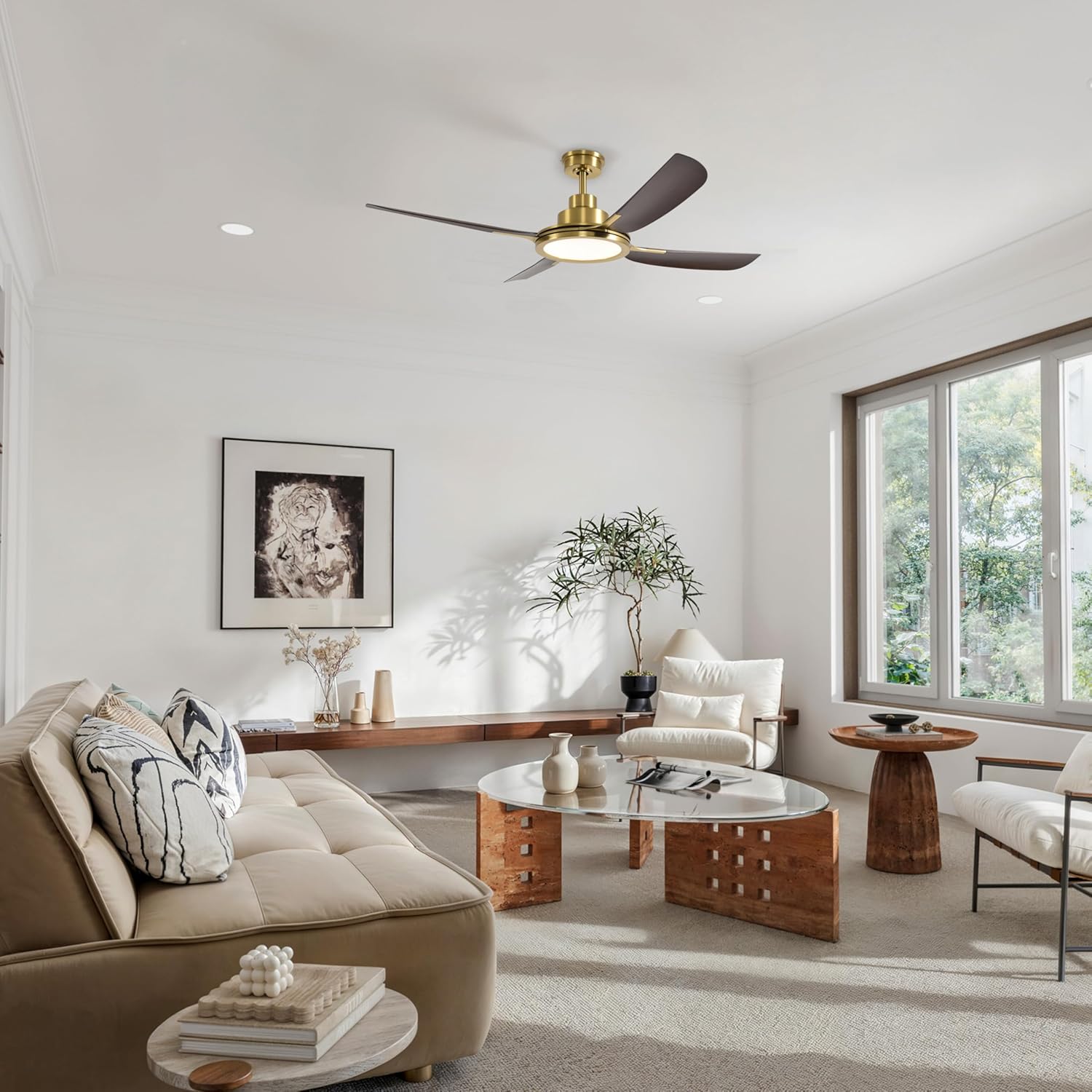 KastLite 56-Inch Smart Ceiling Fan with Light | 6-CCT LED