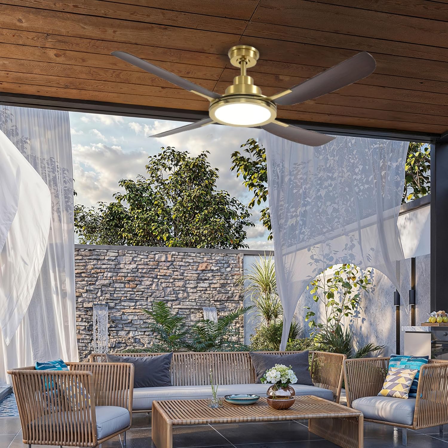 KastLite 56-Inch Smart Ceiling Fan with Light | 6-CCT LED