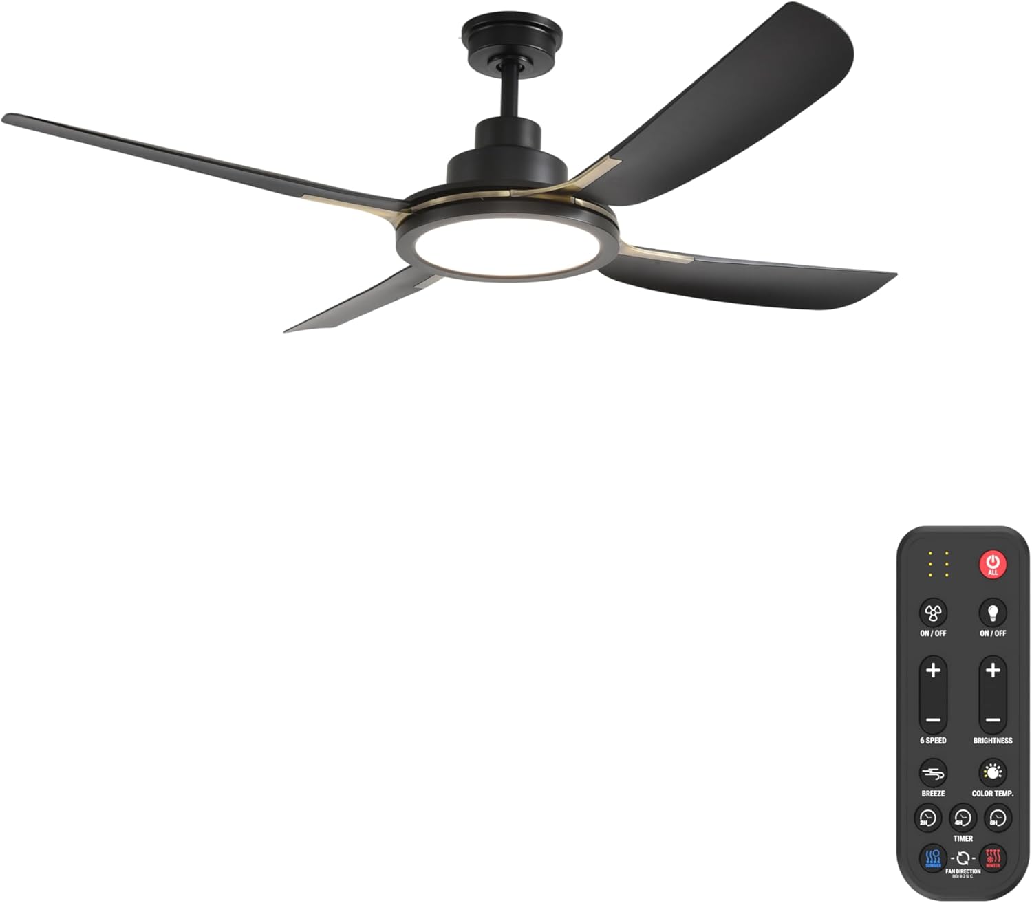 KastLite 56-Inch Smart Ceiling Fan with Light | 6-CCT LED