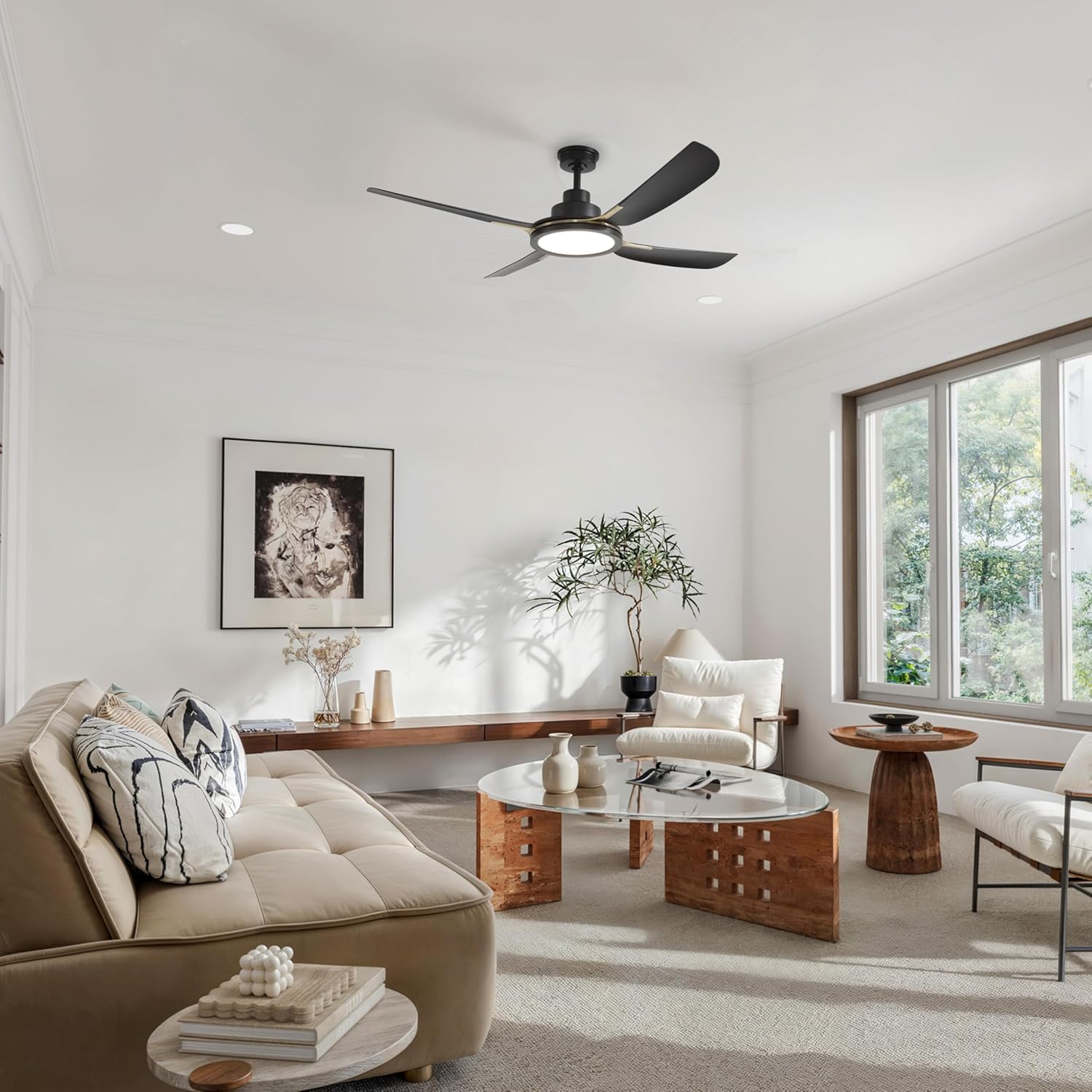 KastLite 56-Inch Smart Ceiling Fan with Light | 6-CCT LED