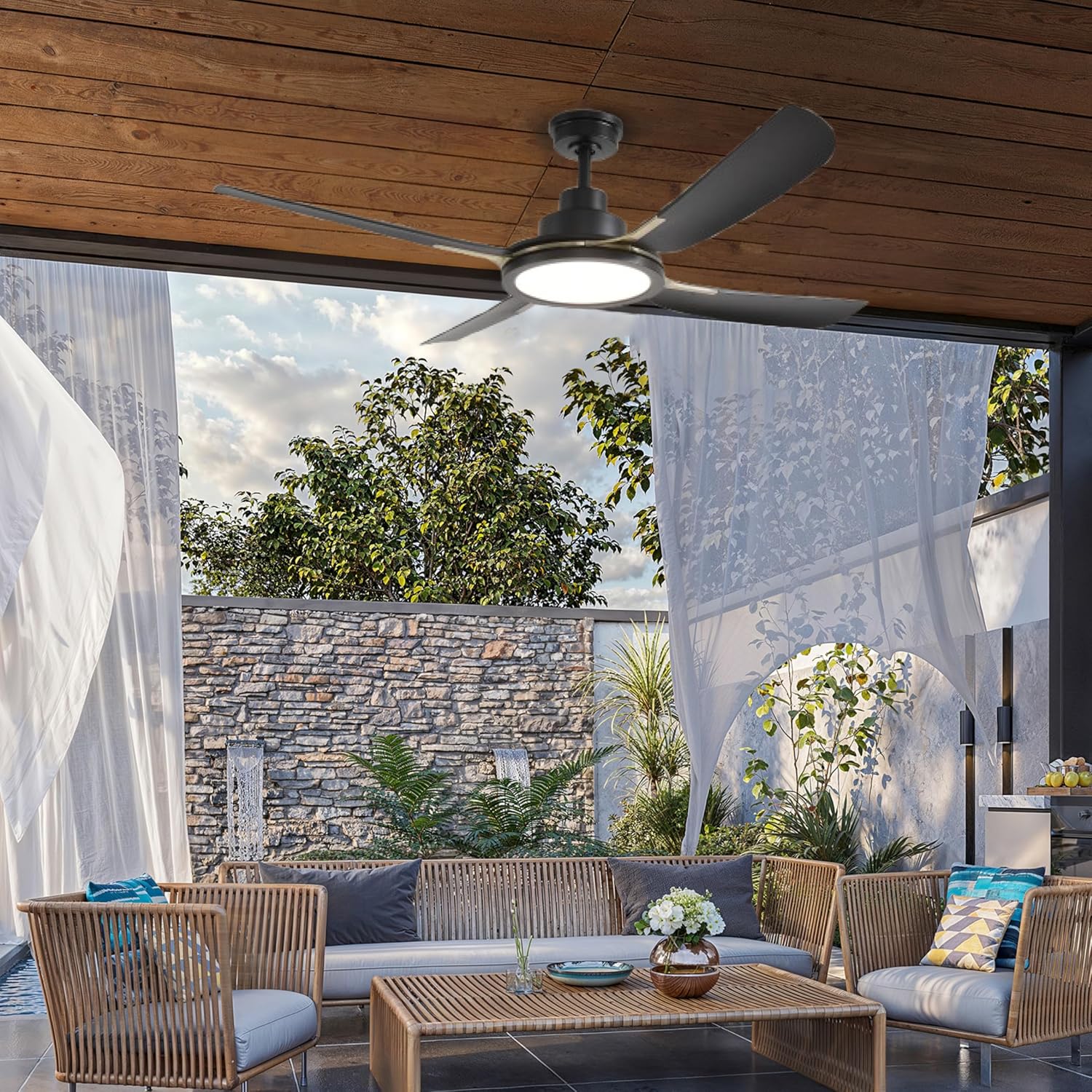 KastLite 56-Inch Smart Ceiling Fan with Light | 6-CCT LED
