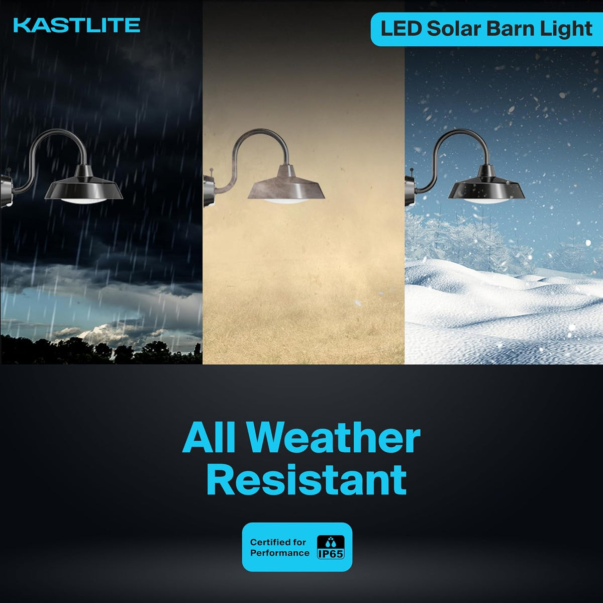 45W Solar Barn Light additional angle view
