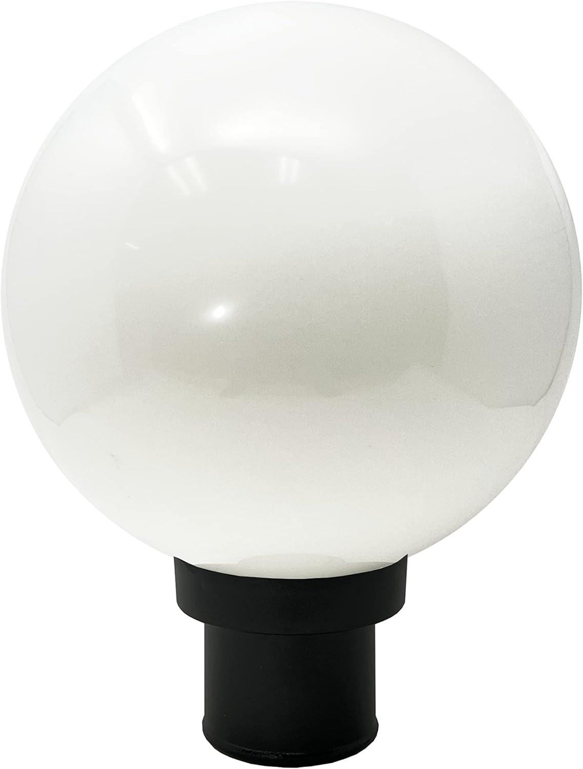 12" Globe Combo installed on lamp post fixture