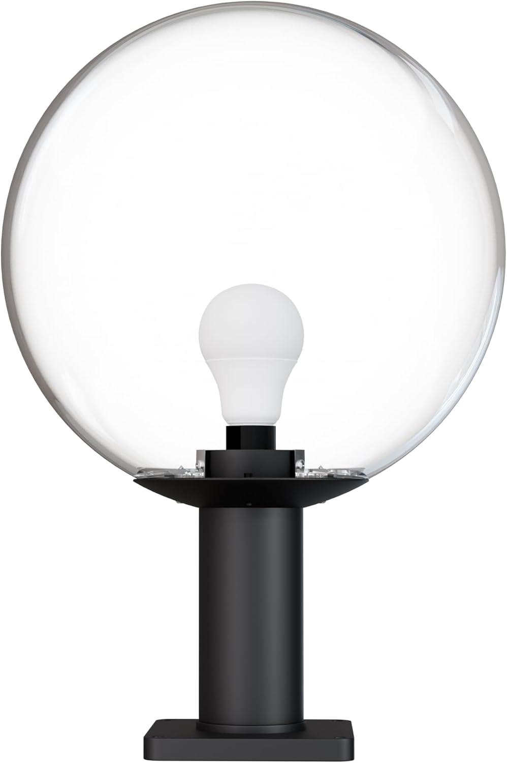 KastLite 14" Globe Post Light Application with 6" Stub Post Pier Mount