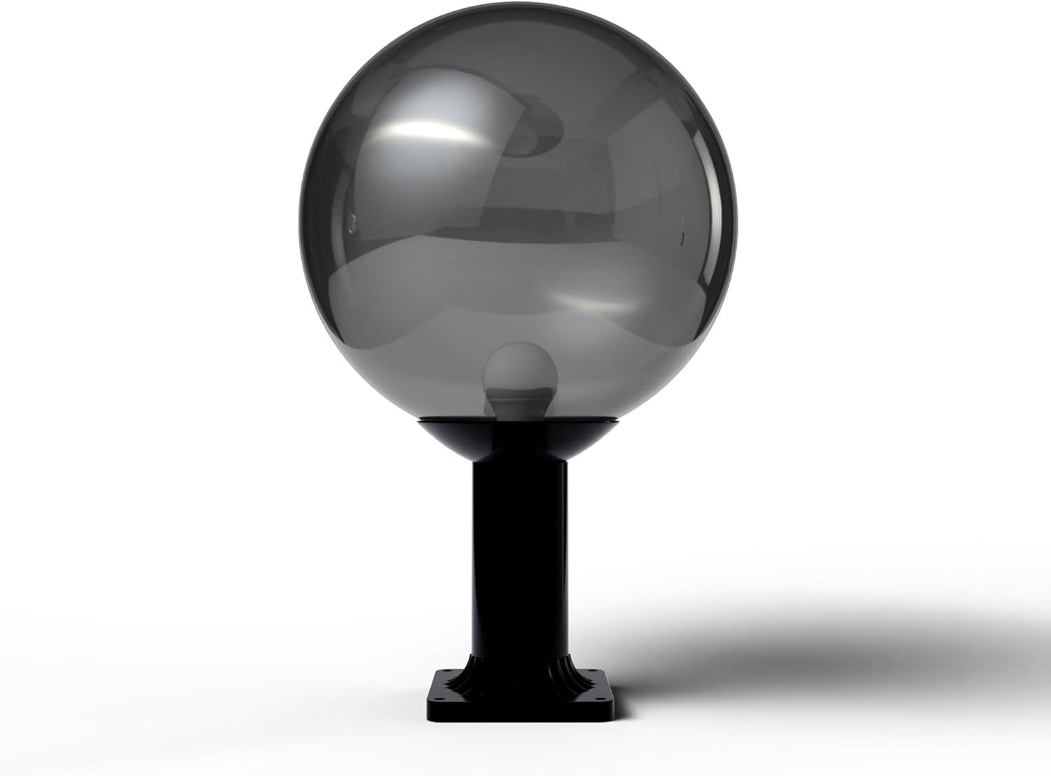 KastLite 14" Globe Post Light Application with 6" Stub Post Pier Mount
