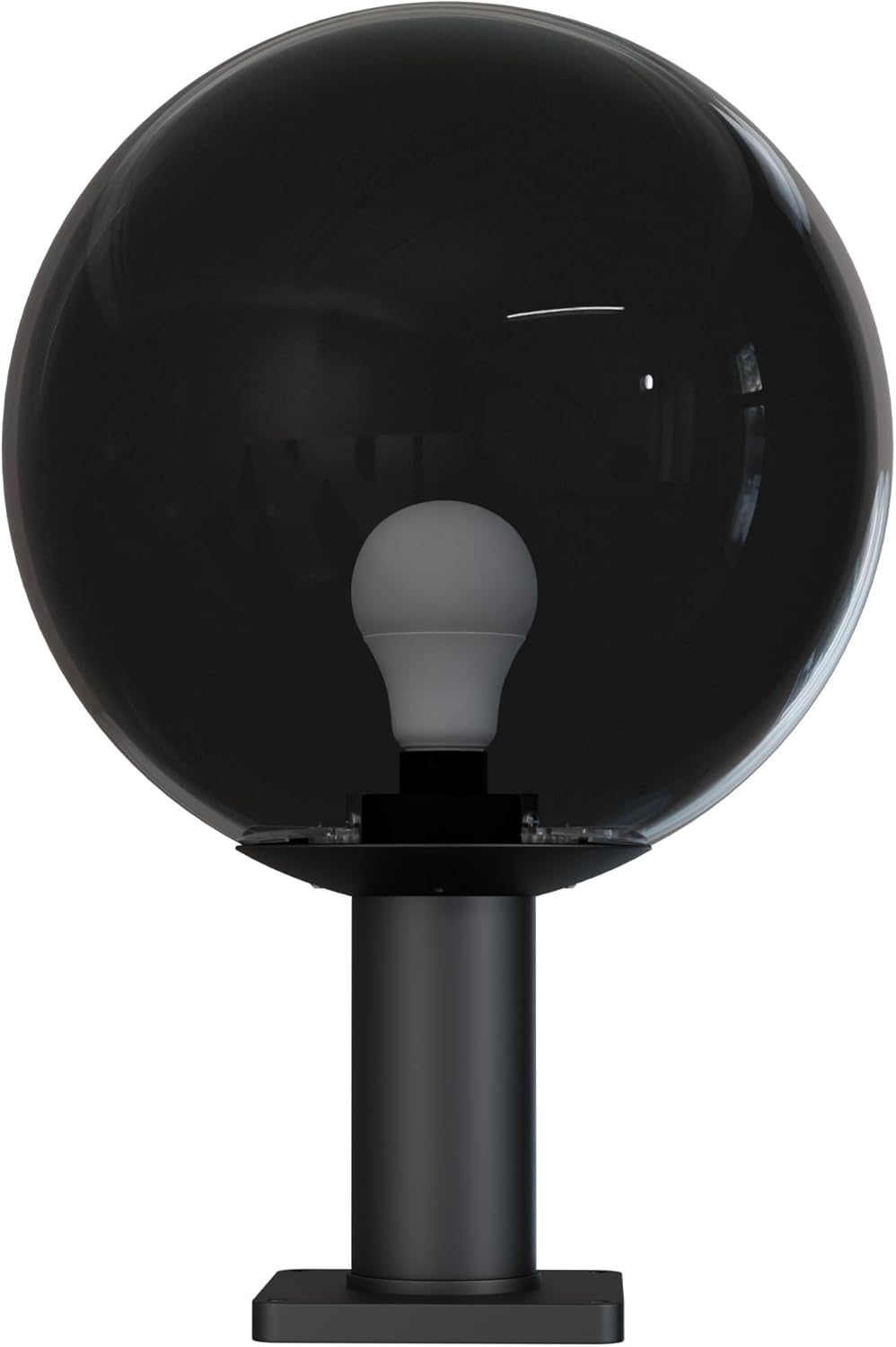 KastLite 14" Globe Post Light Application with 6" Stub Post Pier Mount