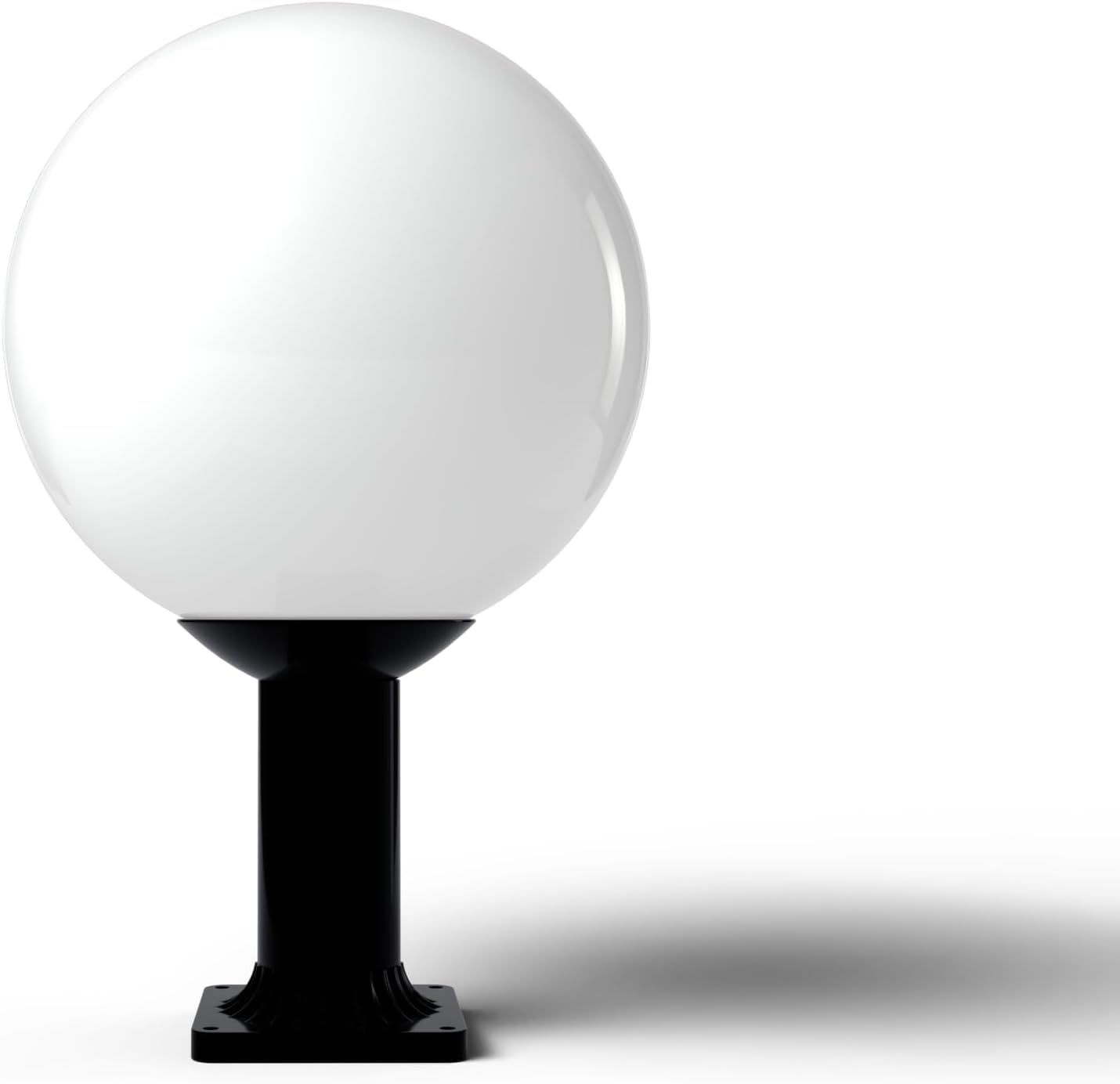 KastLite 14" Globe Post Light Application with 6" Stub Post Pier Mount