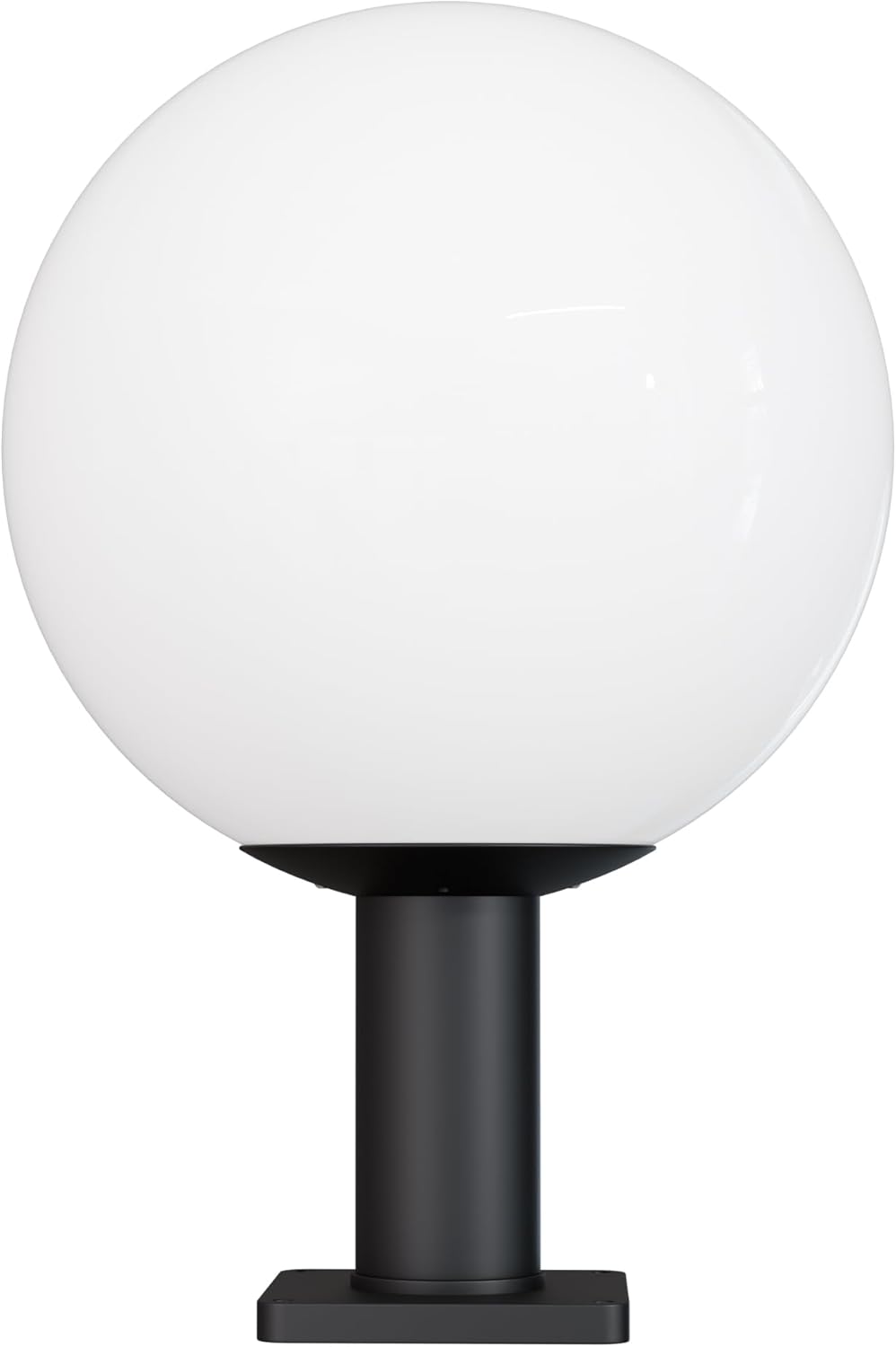 KastLite 14" Globe Post Light Application with 6" Stub Post Pier Mount
