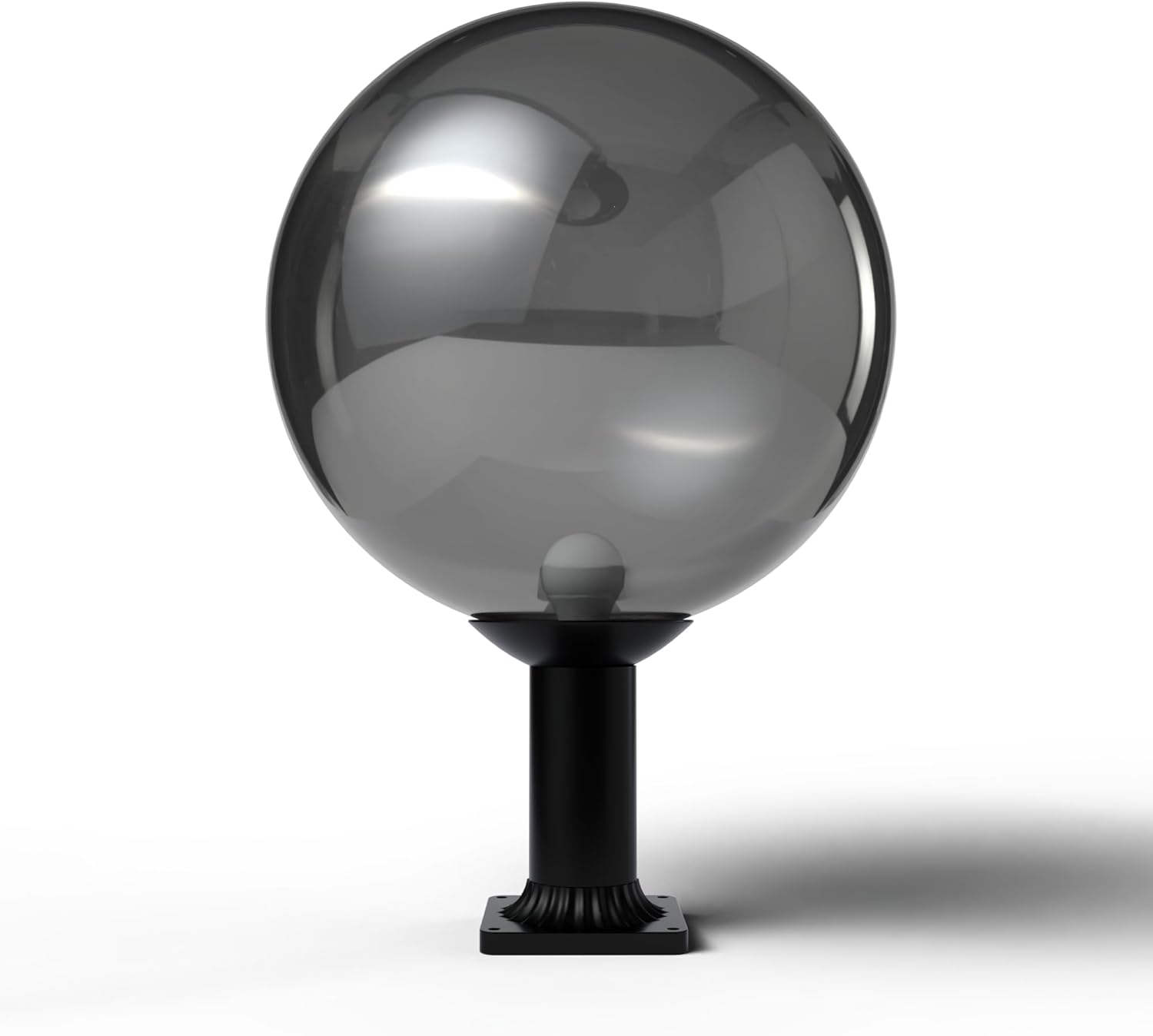 KastLite 18" Globe Post Light Application with 6" Stub Post Pier Mount