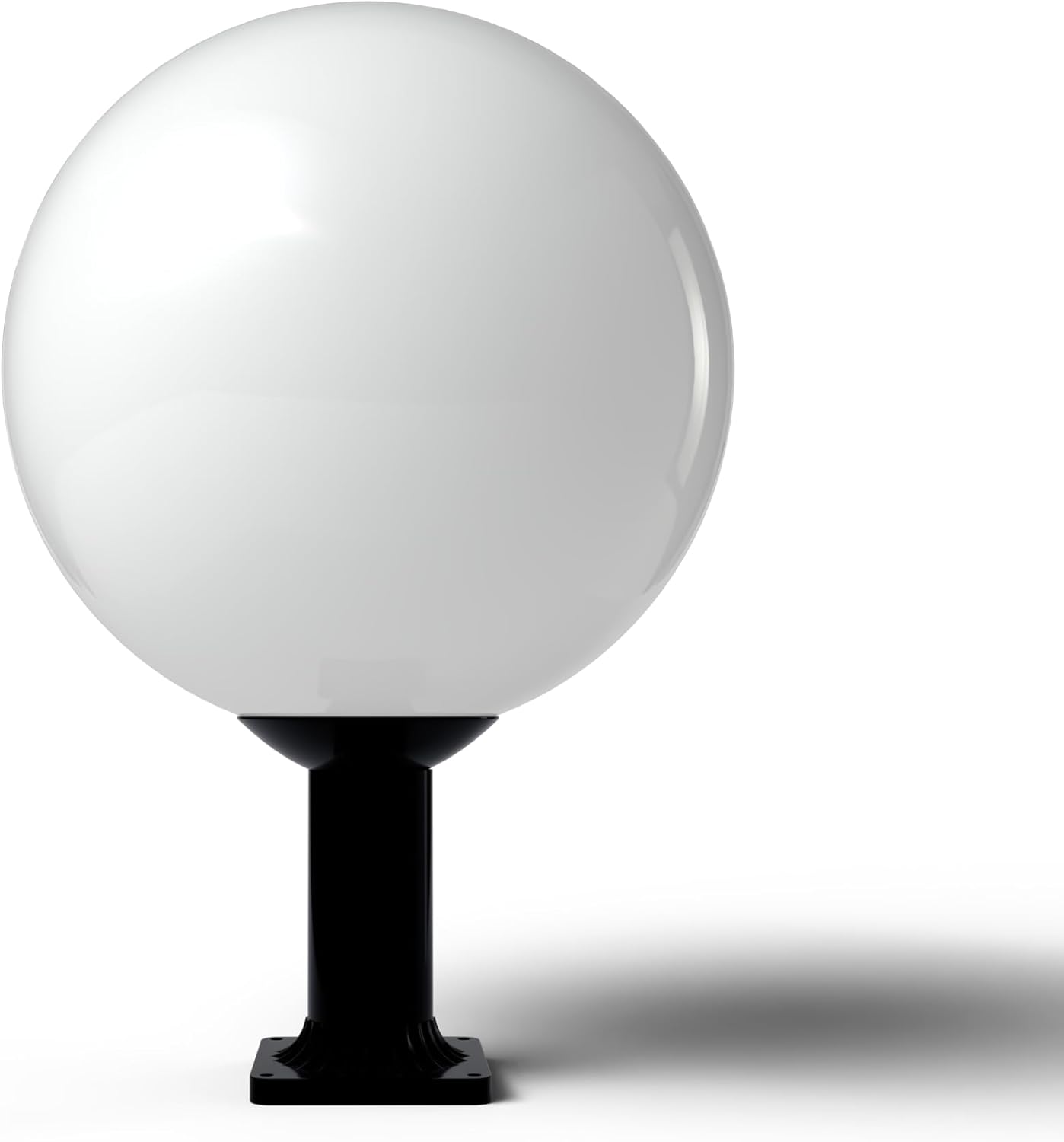 KastLite 18" Globe Post Light Application with 6" Stub Post Pier Mount