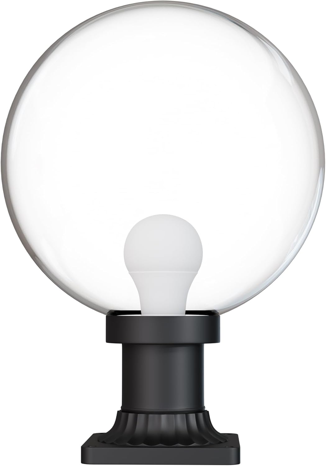 KastLite 12" Globe Pier Mount Outdoor Lighting with LED Lamp