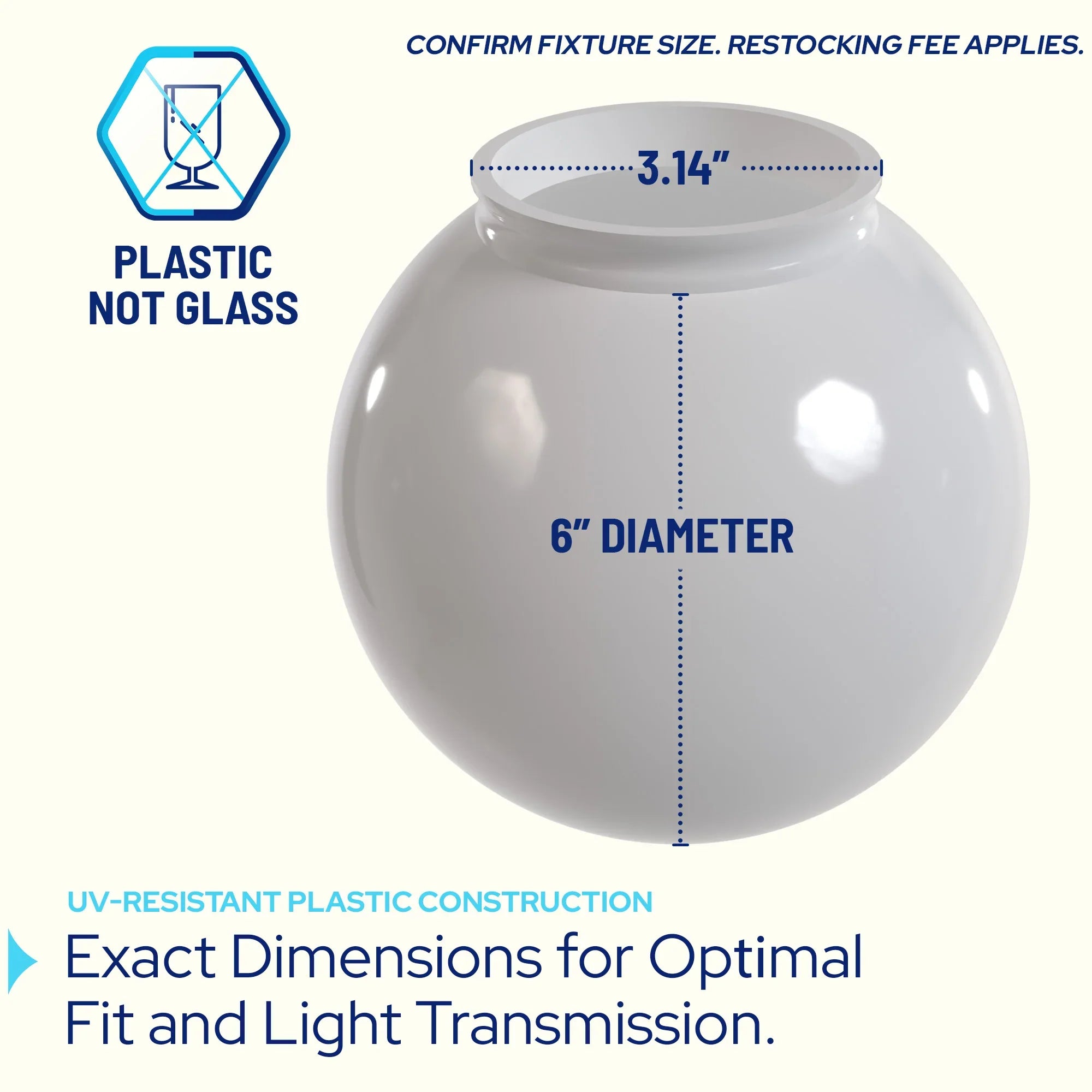 KastLite 6" Lamp Post Globe