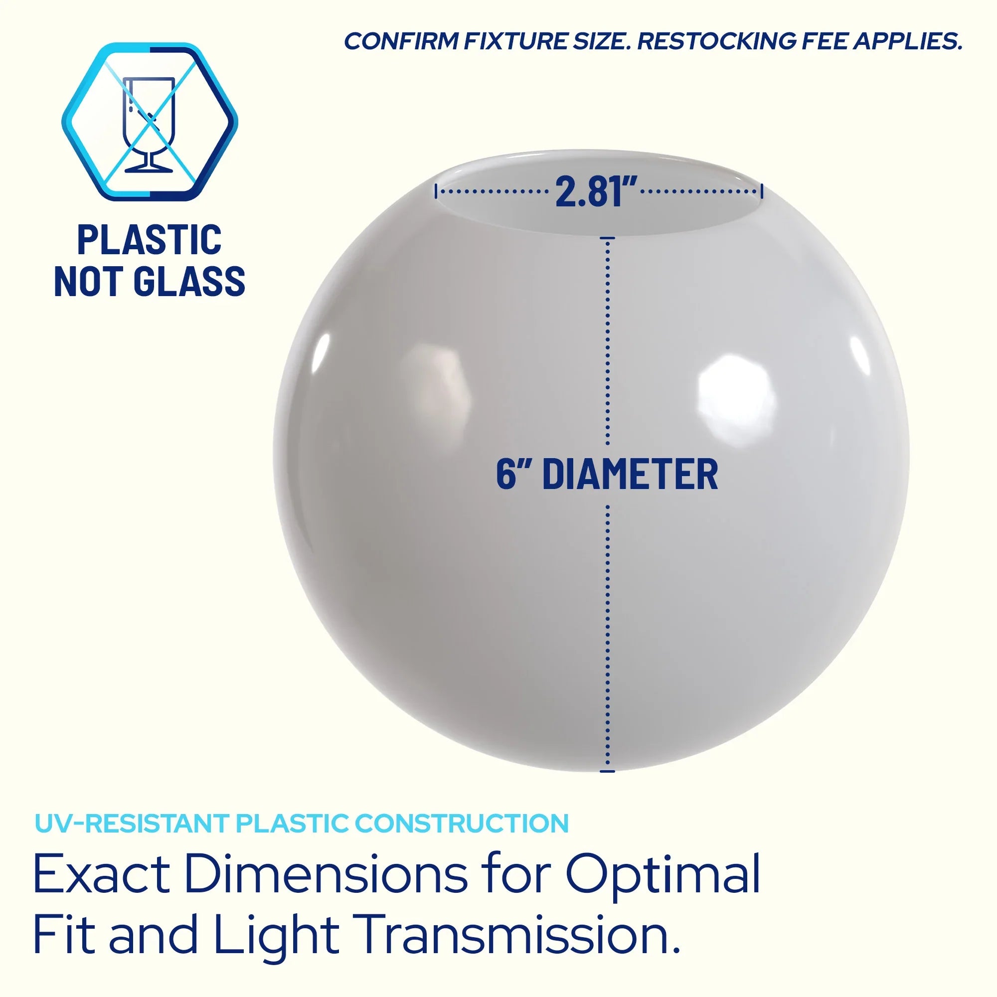 KastLite 6" Lamp Post Globe