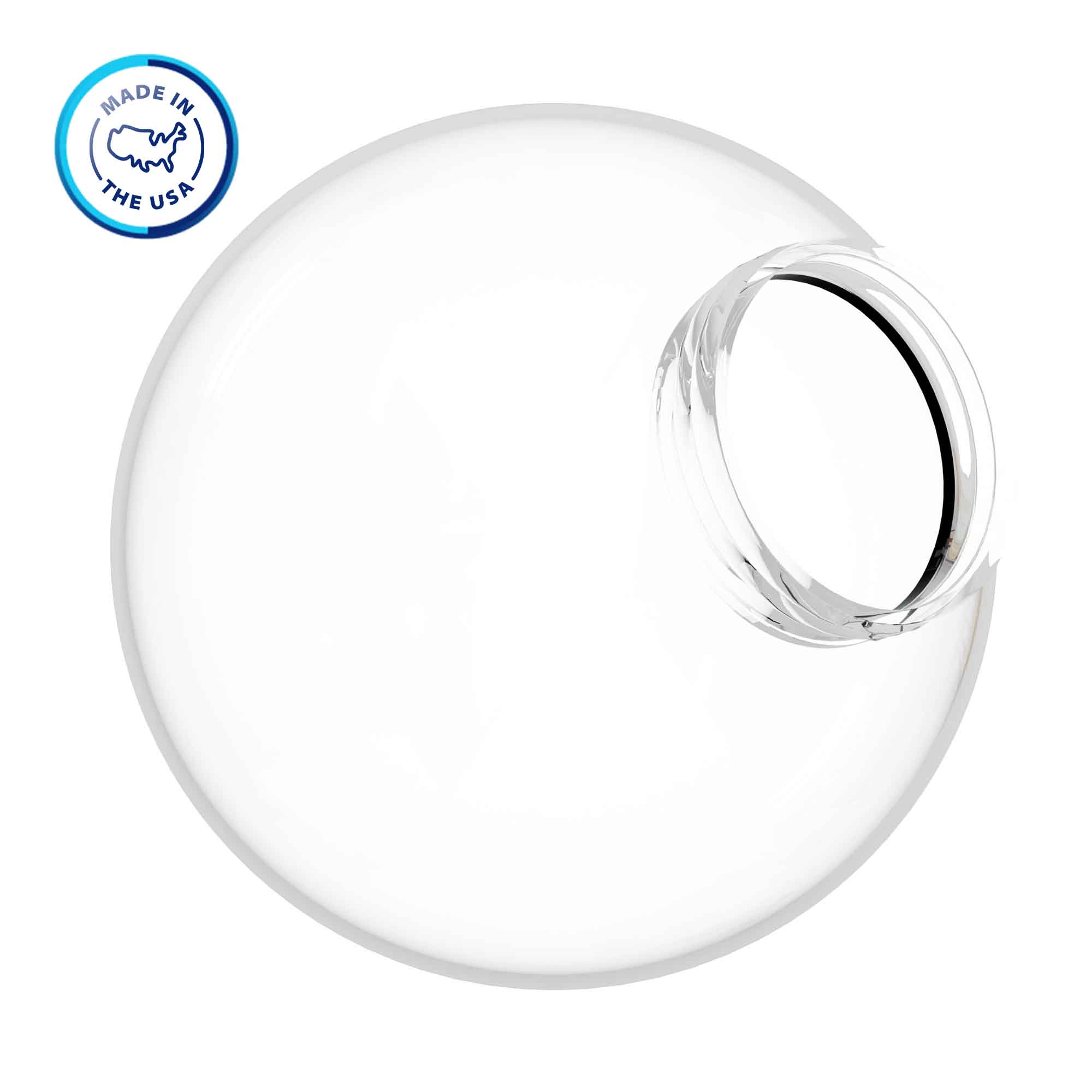 8" Globe with 3.24" Screw Lock Neck
