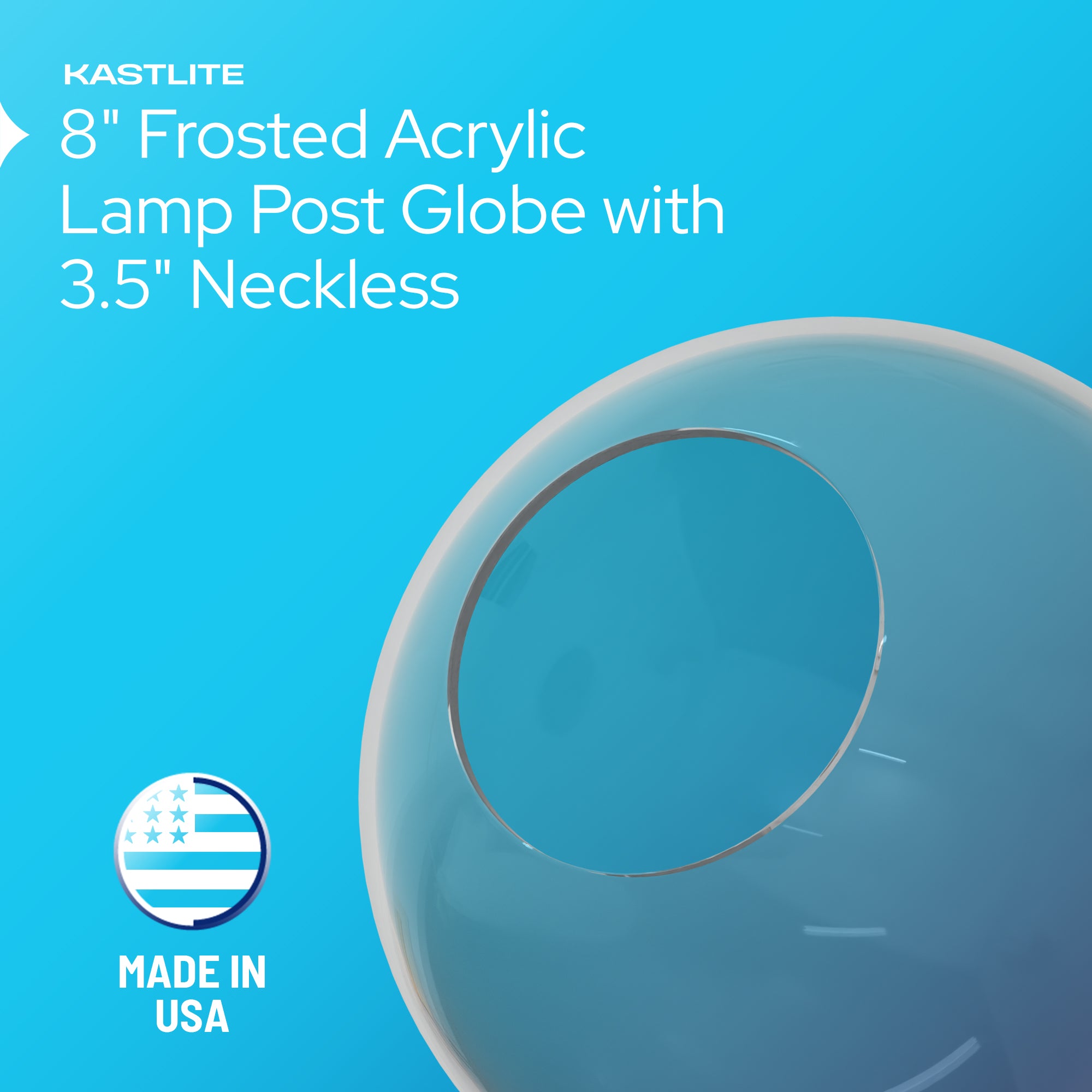 KastLite 8" Lamp Post Globe