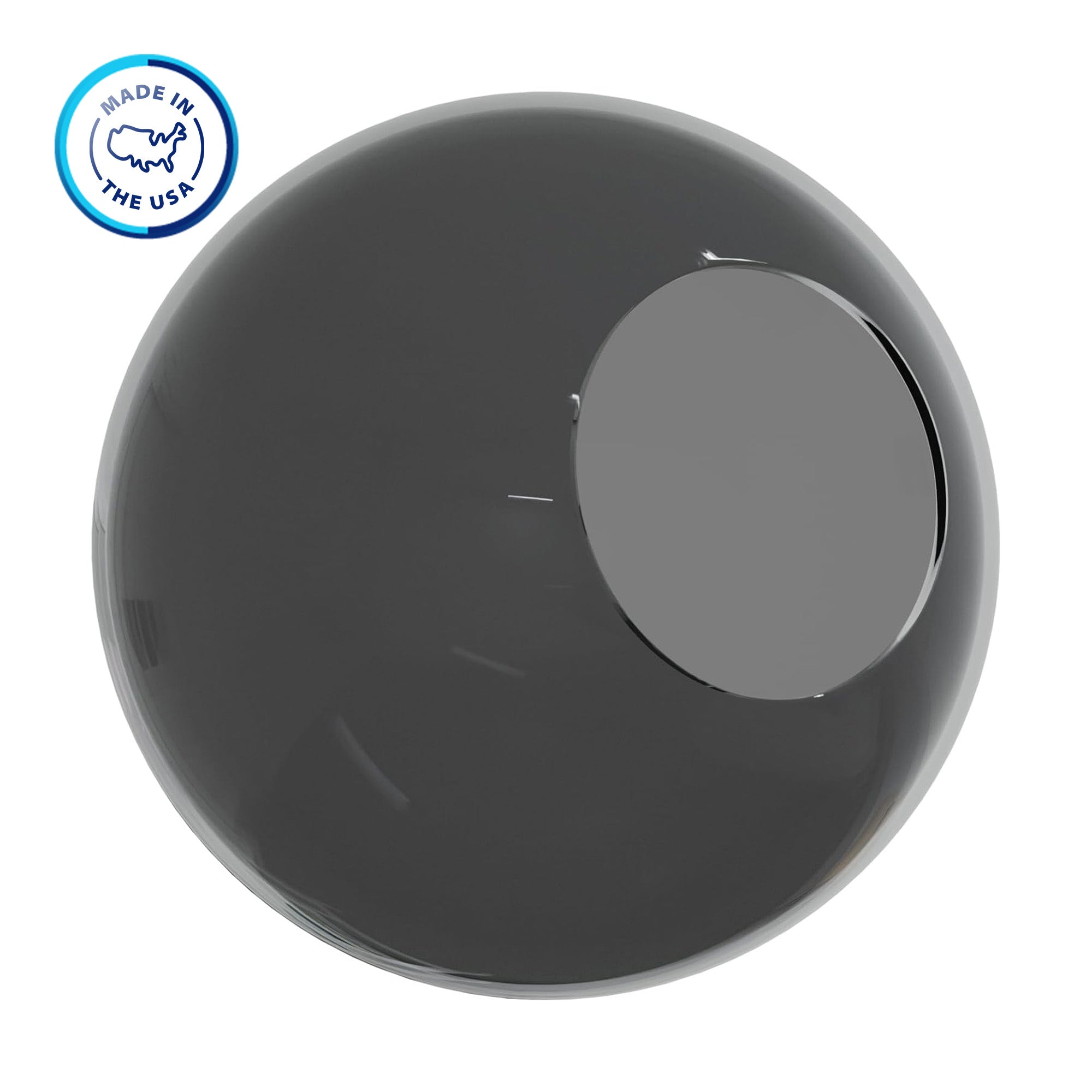 Glass globe light cover 'Made int he USA'