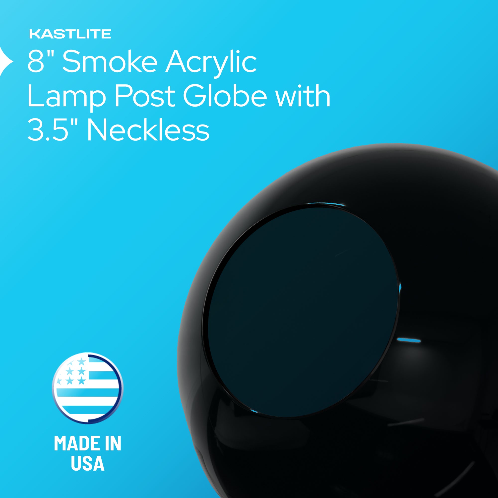 KastLite 8" Lamp Post Globe