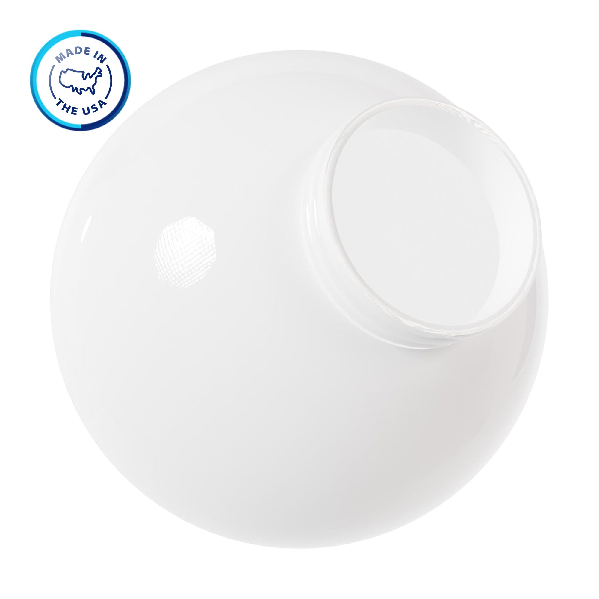 8" Globe with 3.24" Screw Lock Neck