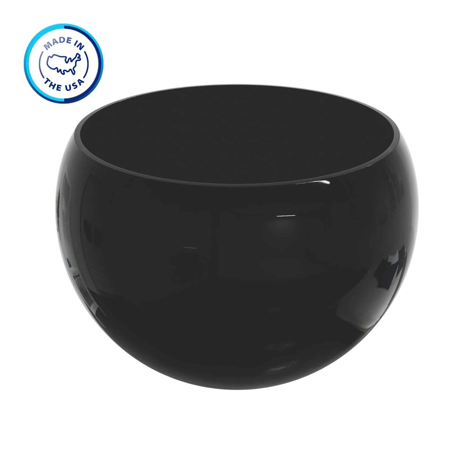 12-inch Black Custom cut Lamp Post Globe
