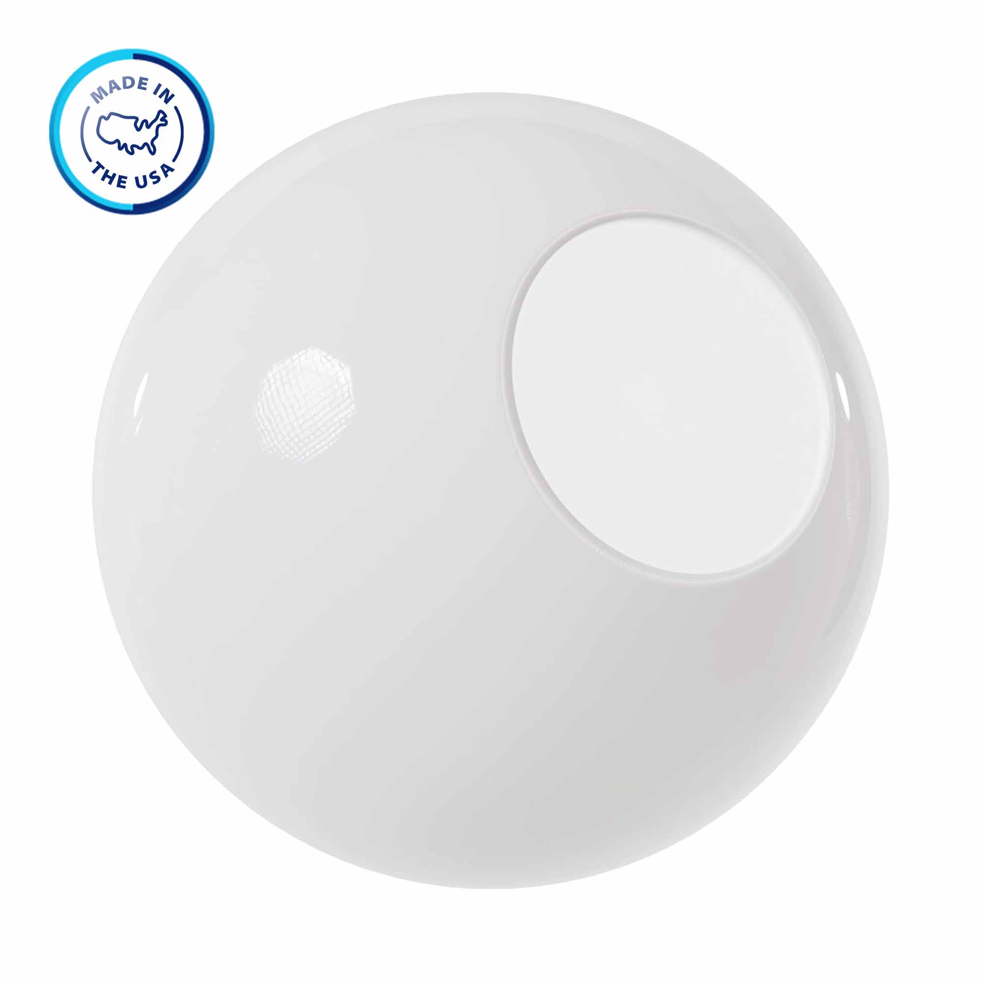 14" Globe with 5.25" Neckless Opening
