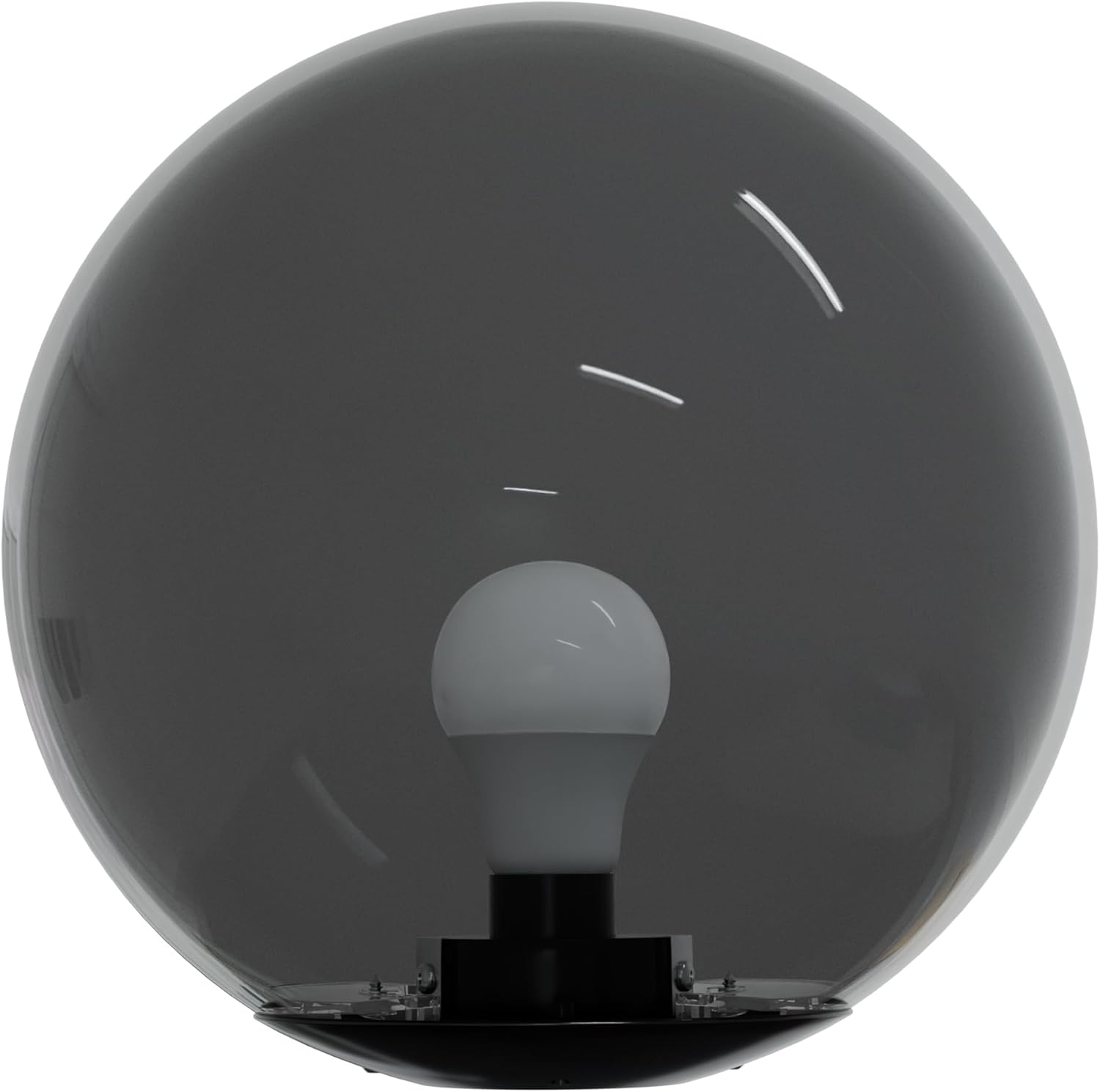12" Globe Combo installed on lamp post fixture