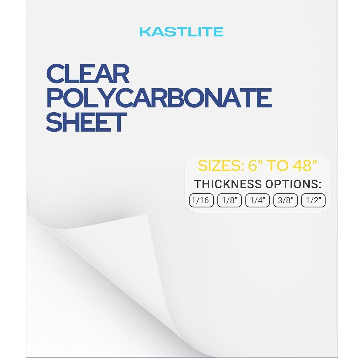 KastLite 1/4" Thick Polycarbonate Sheet