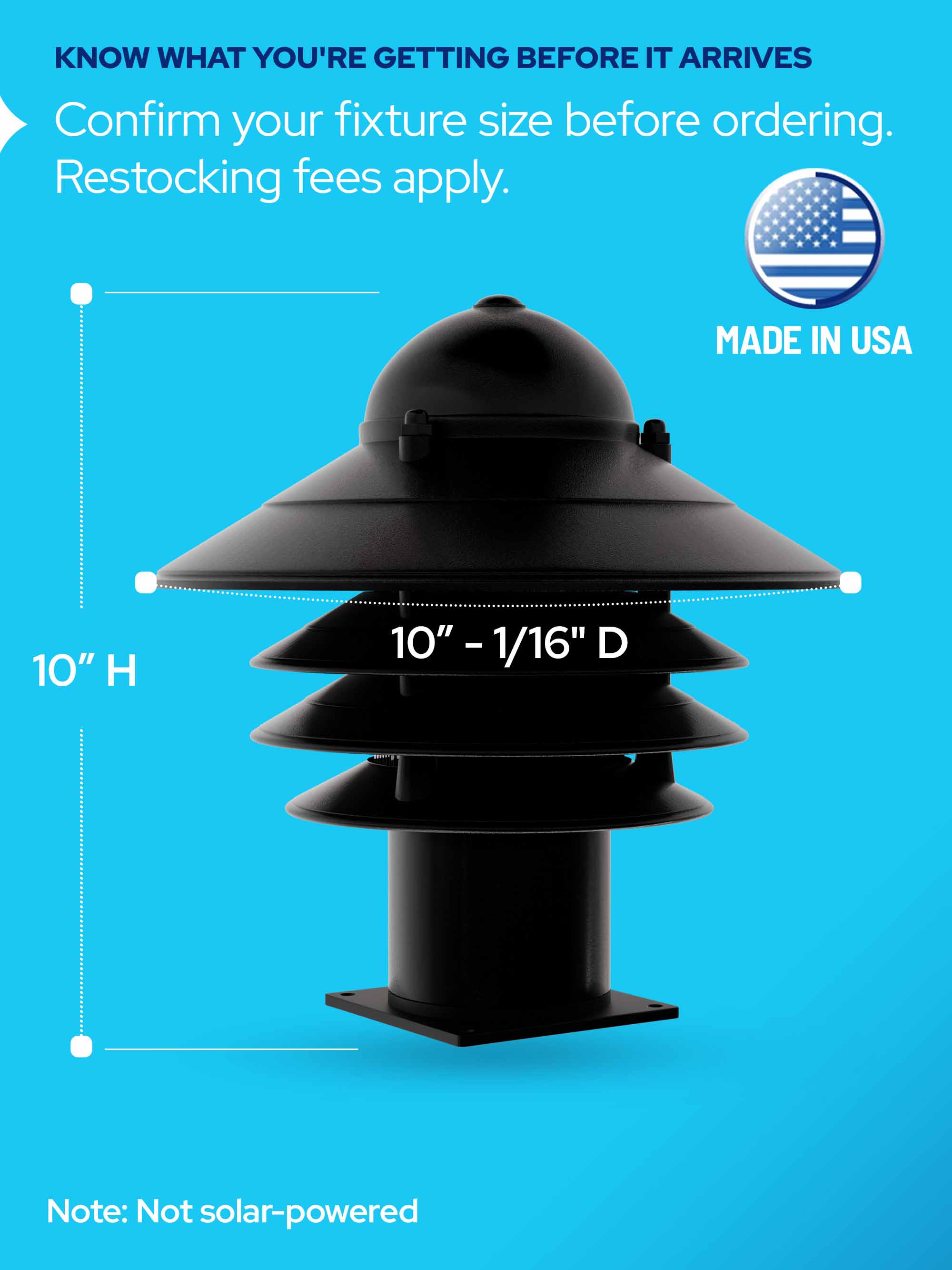 Nautical Post Walkway Lamp with Basic Pier Mounting Base
