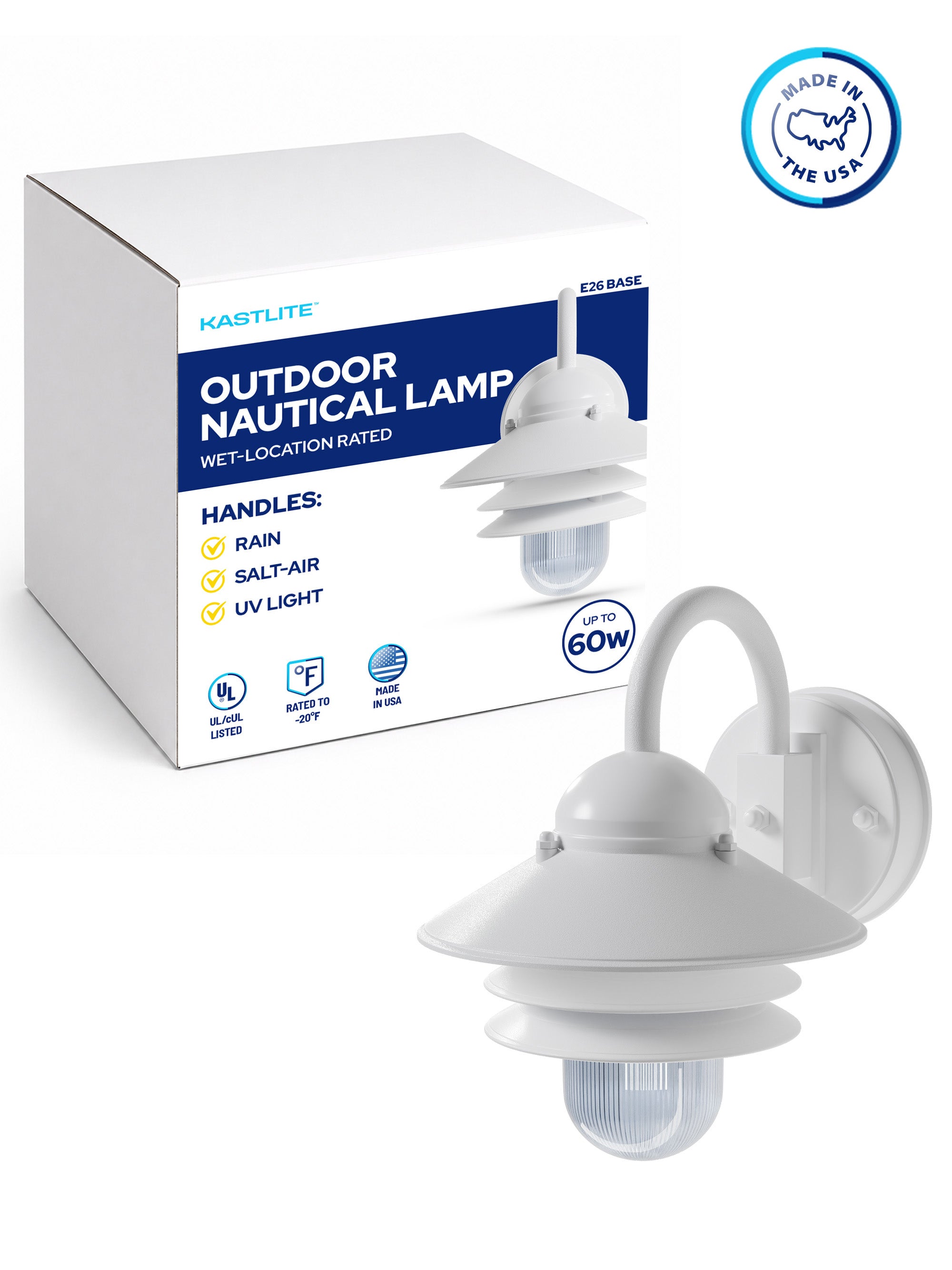 Polycarbonate Nautical Outdoor Wall Light