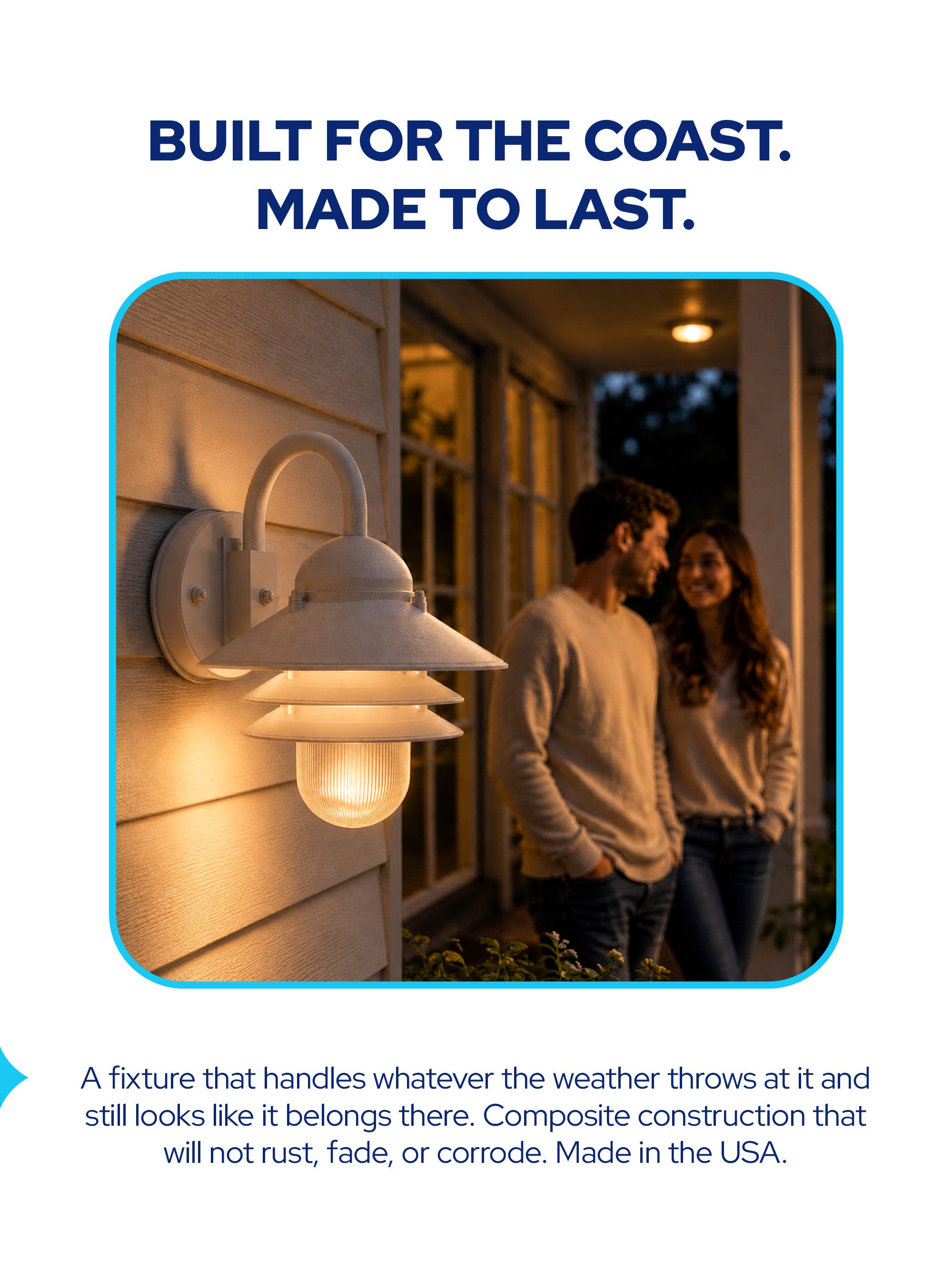 Polycarbonate Nautical Outdoor Wall Light