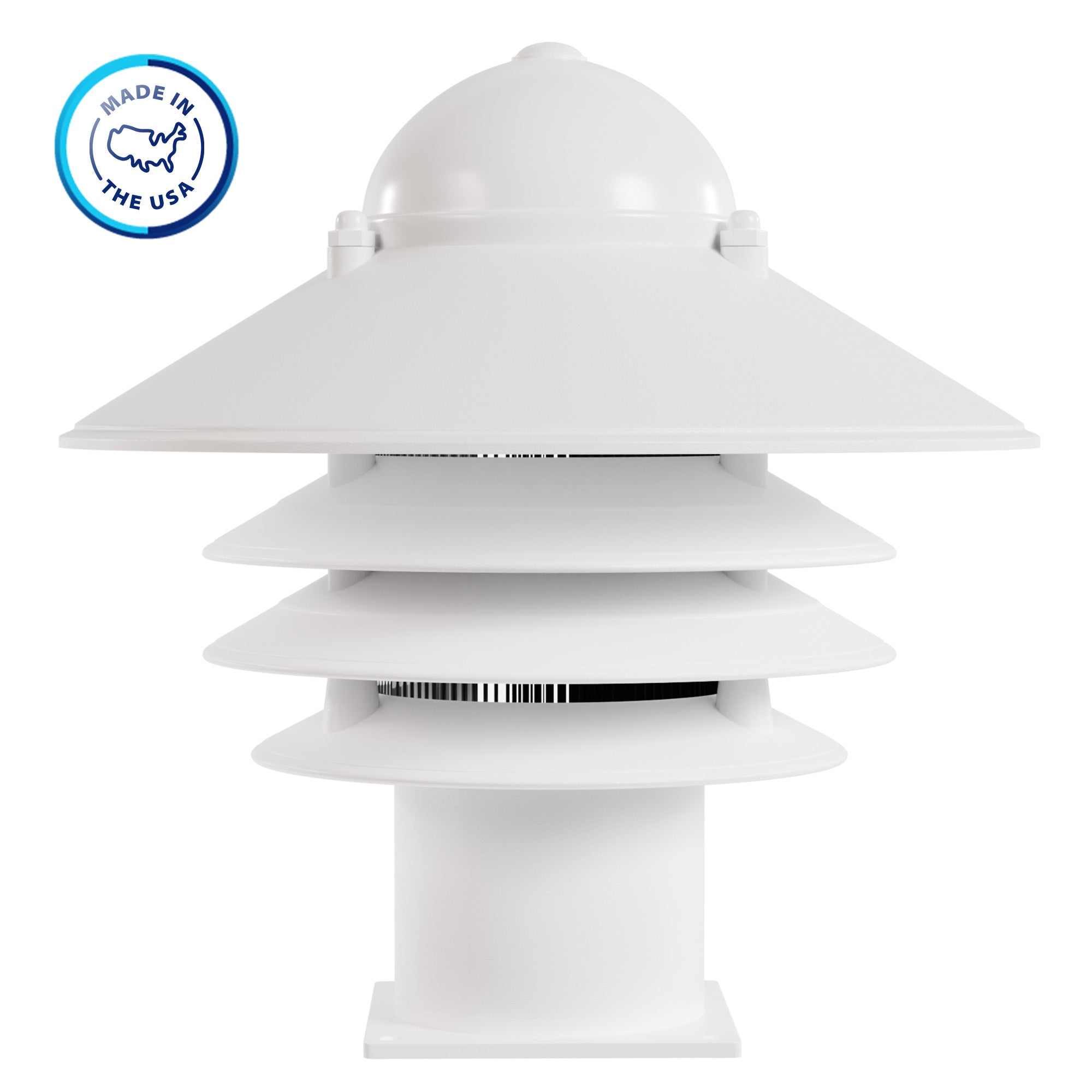 Nautical Post Walkway Lamp with Basic Pier Mounting Base