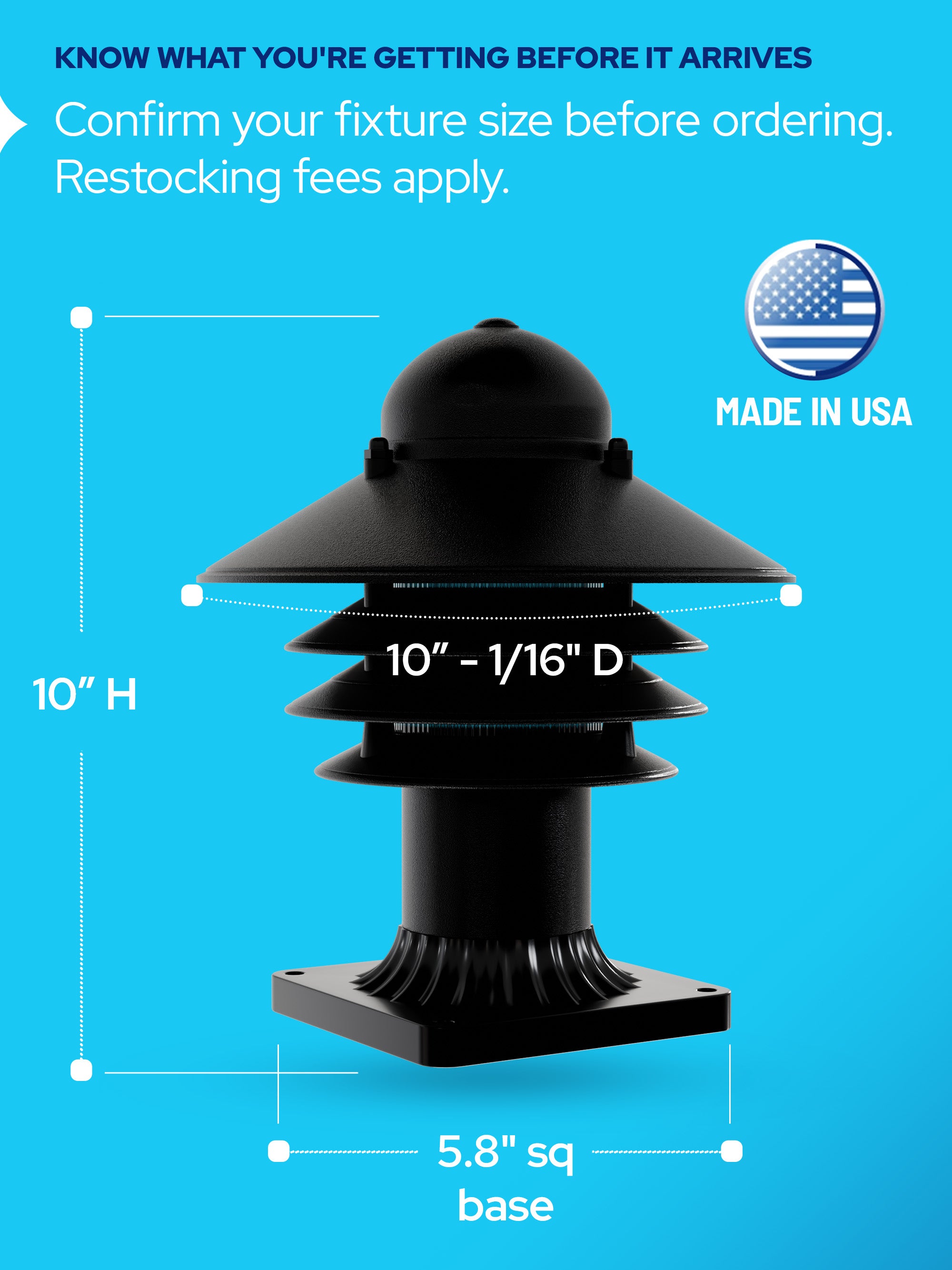 Nautical Post Walkway Lamp with Pier Mounting Base