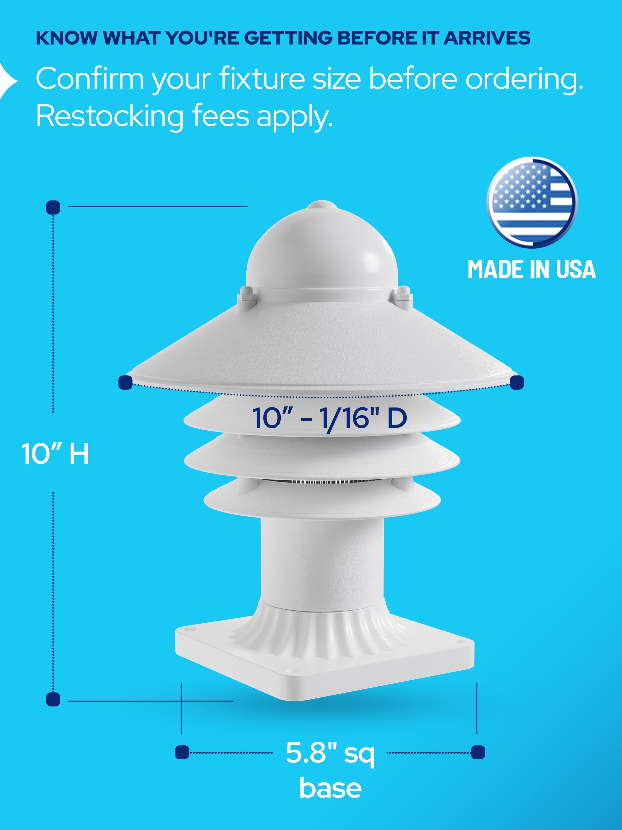 Nautical Post Walkway Lamp with Pier Mounting Base