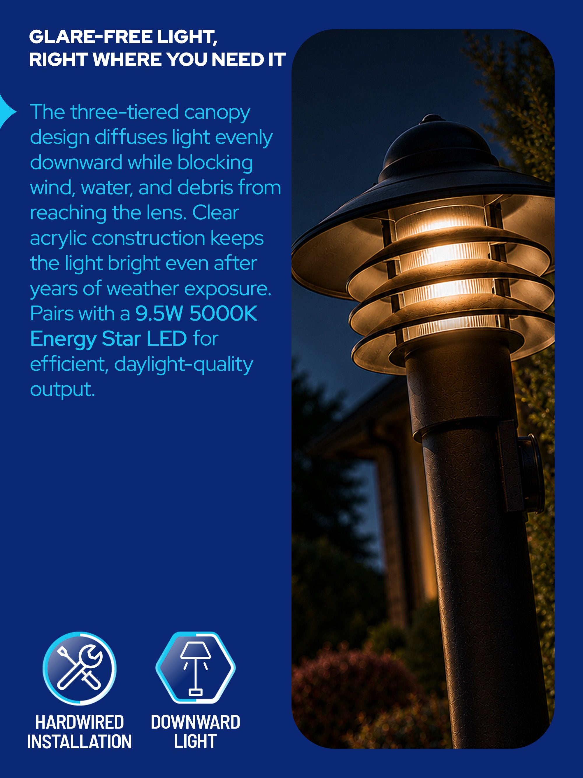 Walkway Nautical Lamp Post Light Fixture