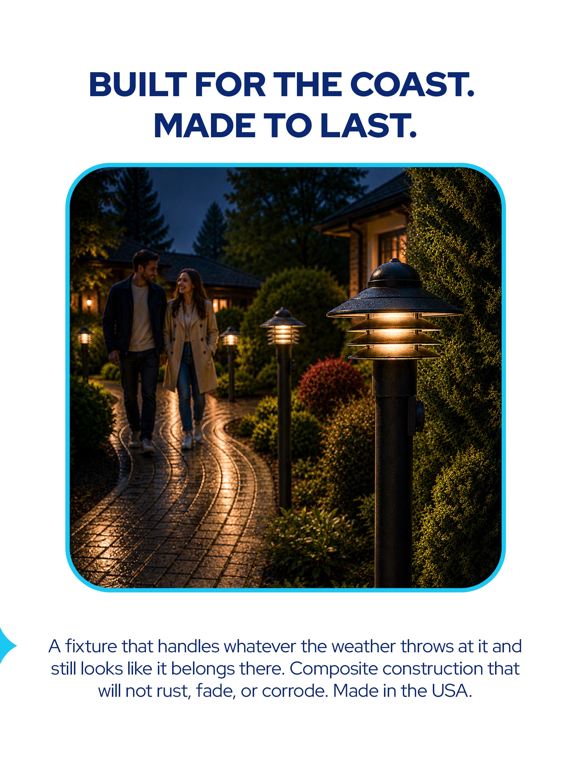 Walkway Nautical Lamp Post Light Fixture