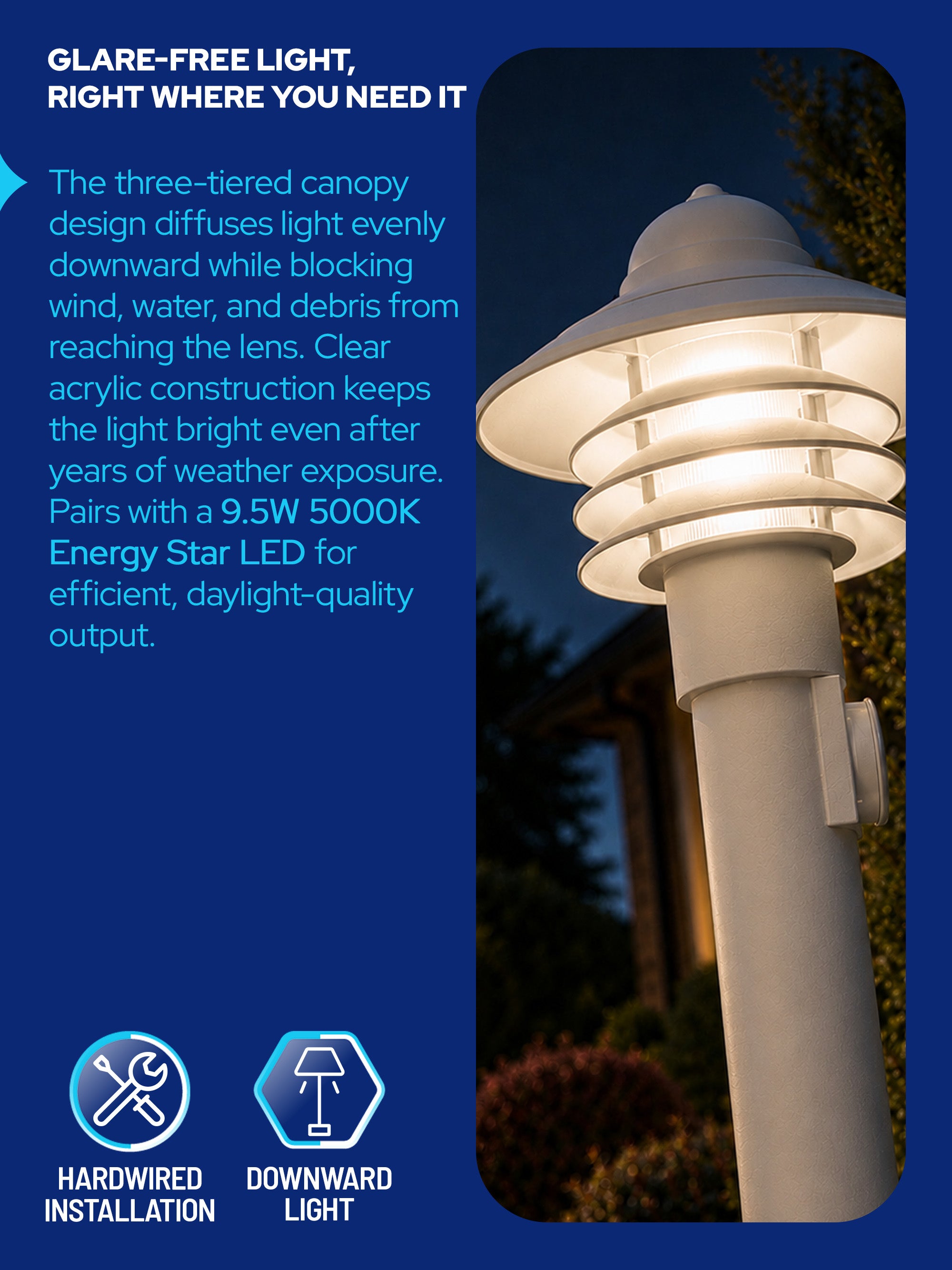 Walkway Nautical Lamp Post Light Fixture
