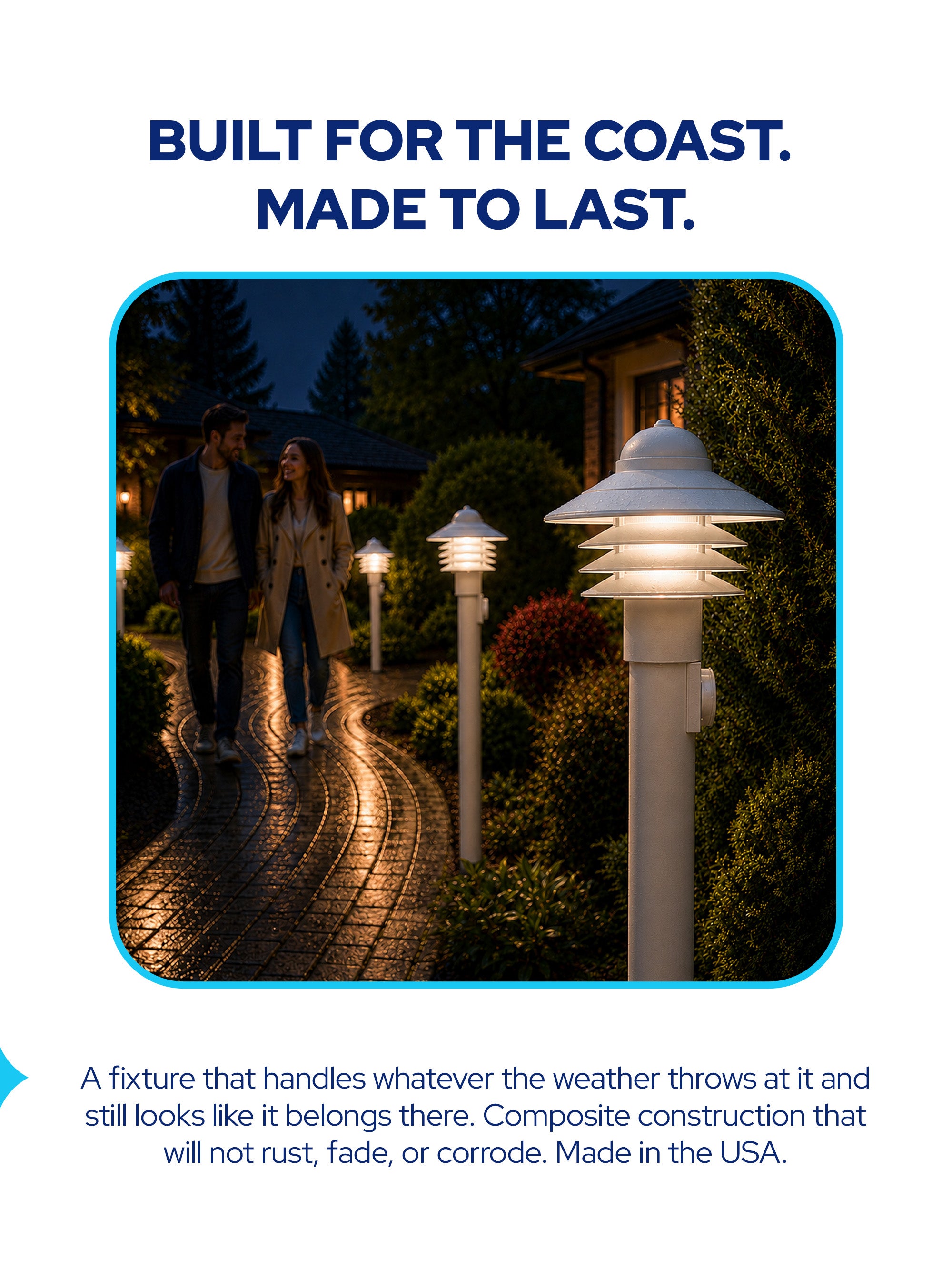 Walkway Nautical Lamp Post Light Fixture