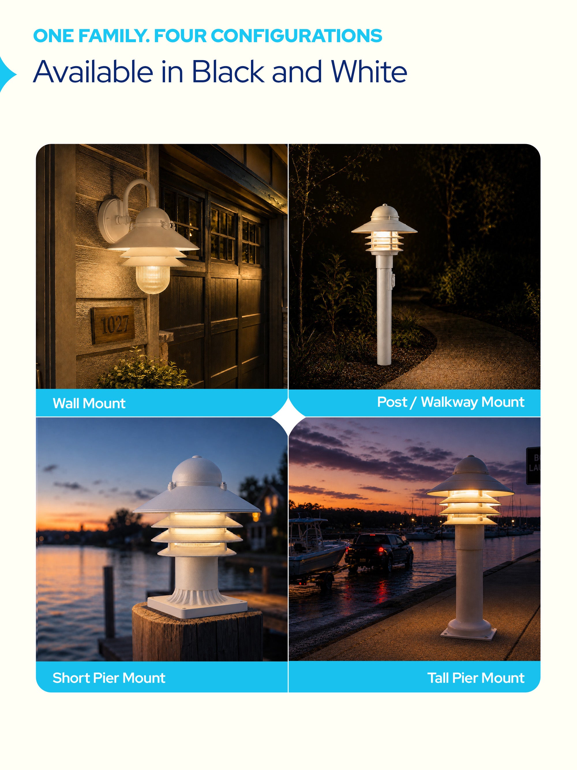 Polycarbonate Nautical Outdoor Wall Light