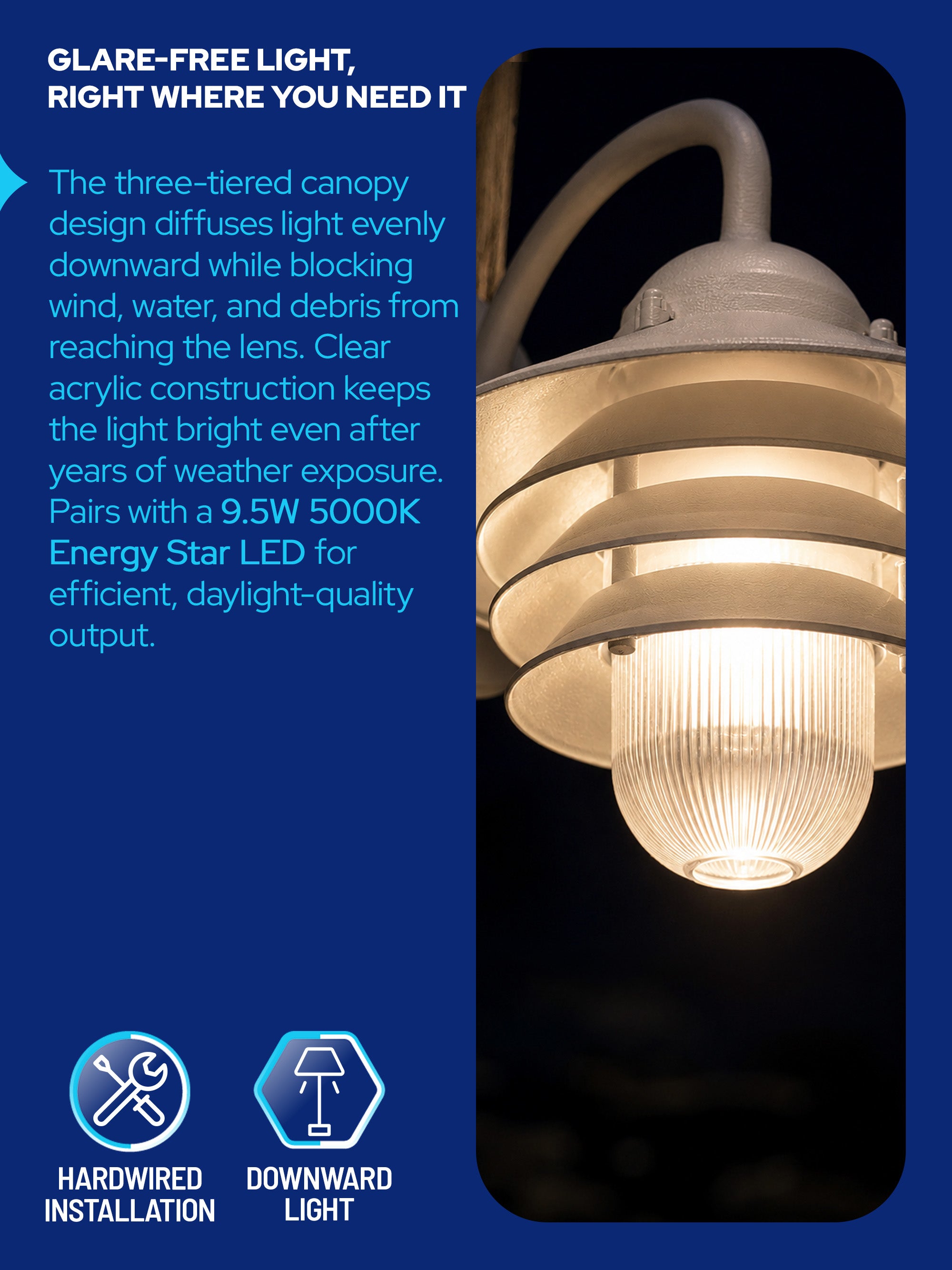Polycarbonate Nautical Outdoor Wall Light
