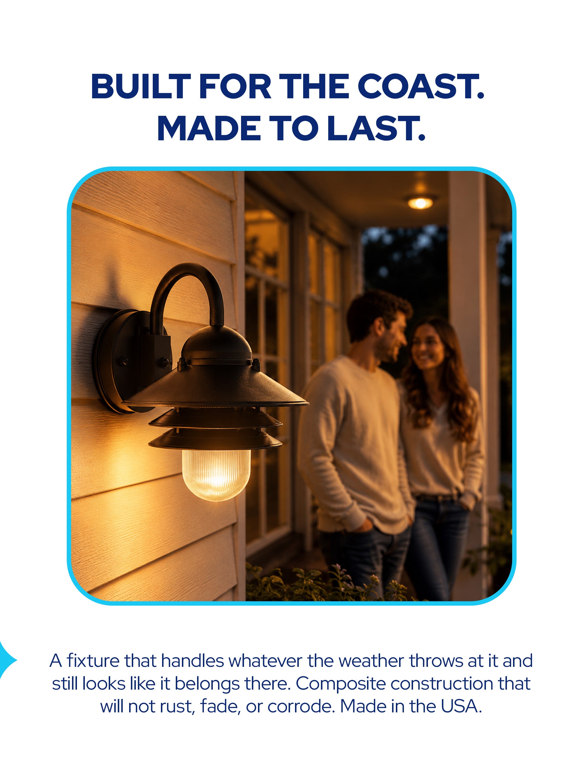 Polycarbonate Nautical Outdoor Wall Light