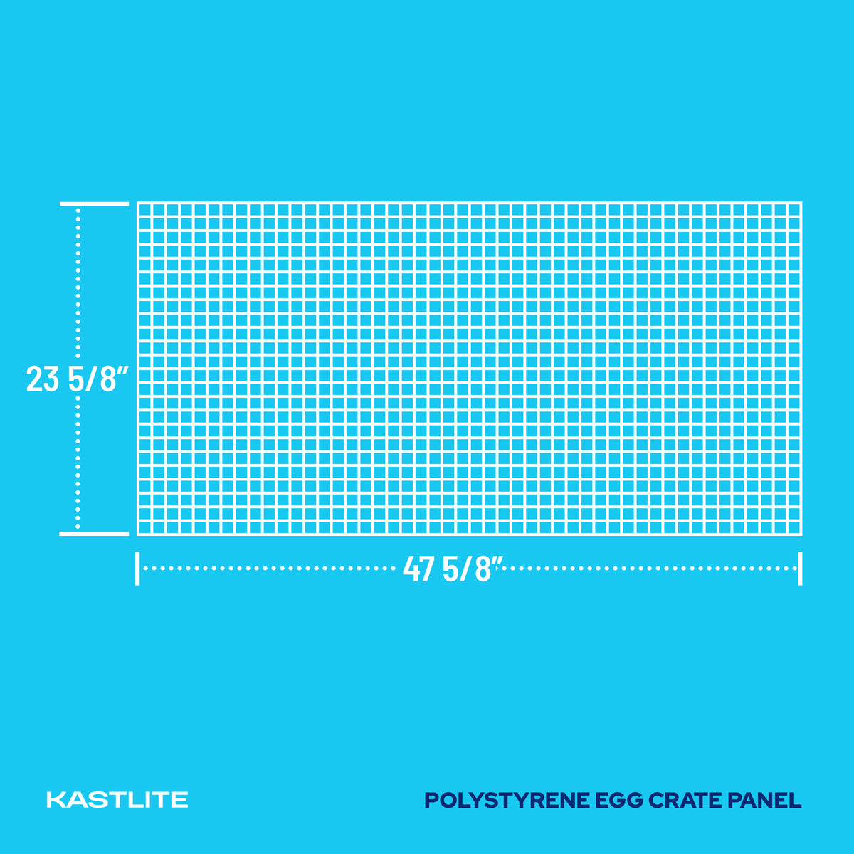 2 x 4 Egg Crate Panels 1/2" x 1/2" x 3/8" panel grid pattern detail